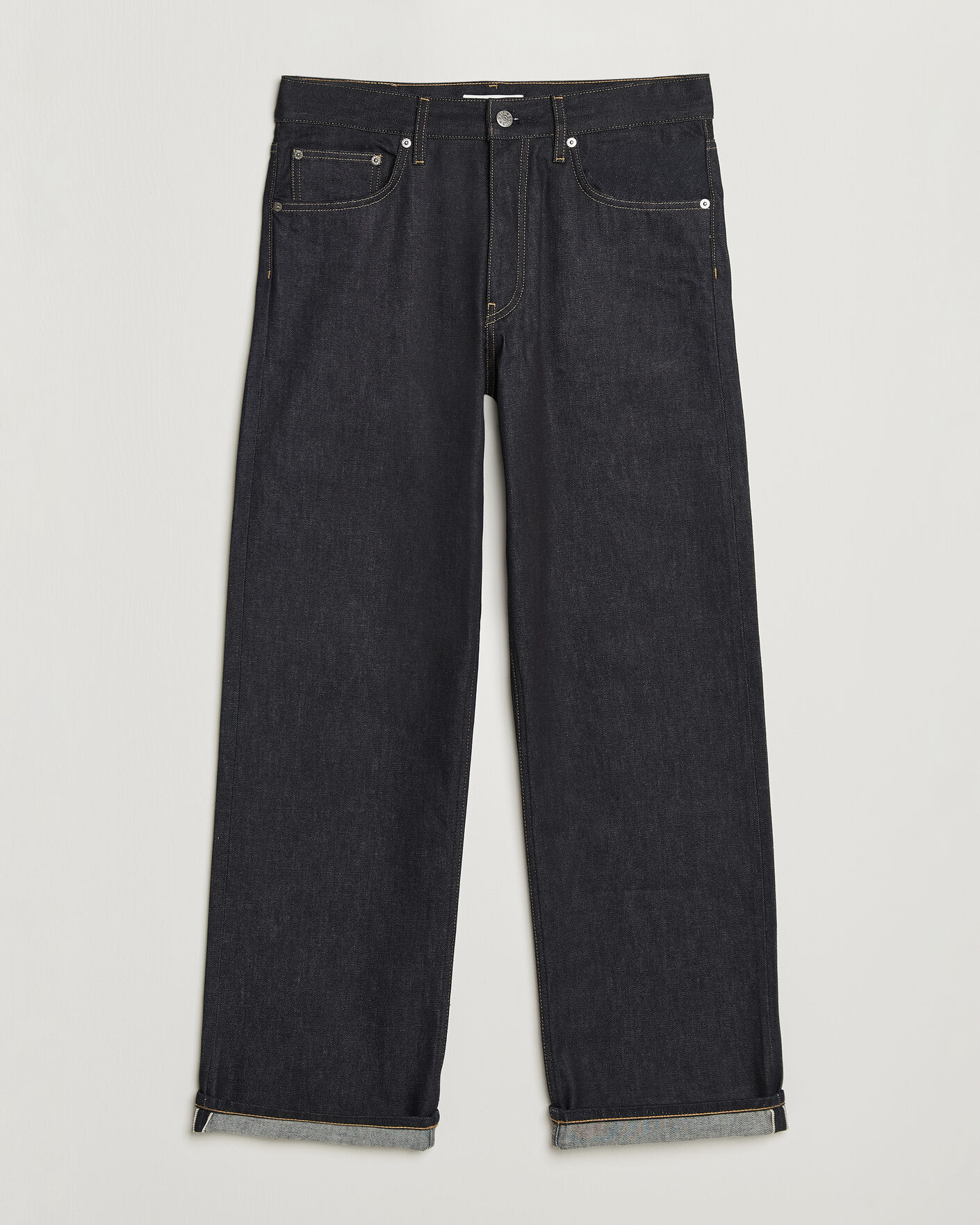 Men | Trousers | Sunflower | Loose Selvedge Jeans Raw Indigo