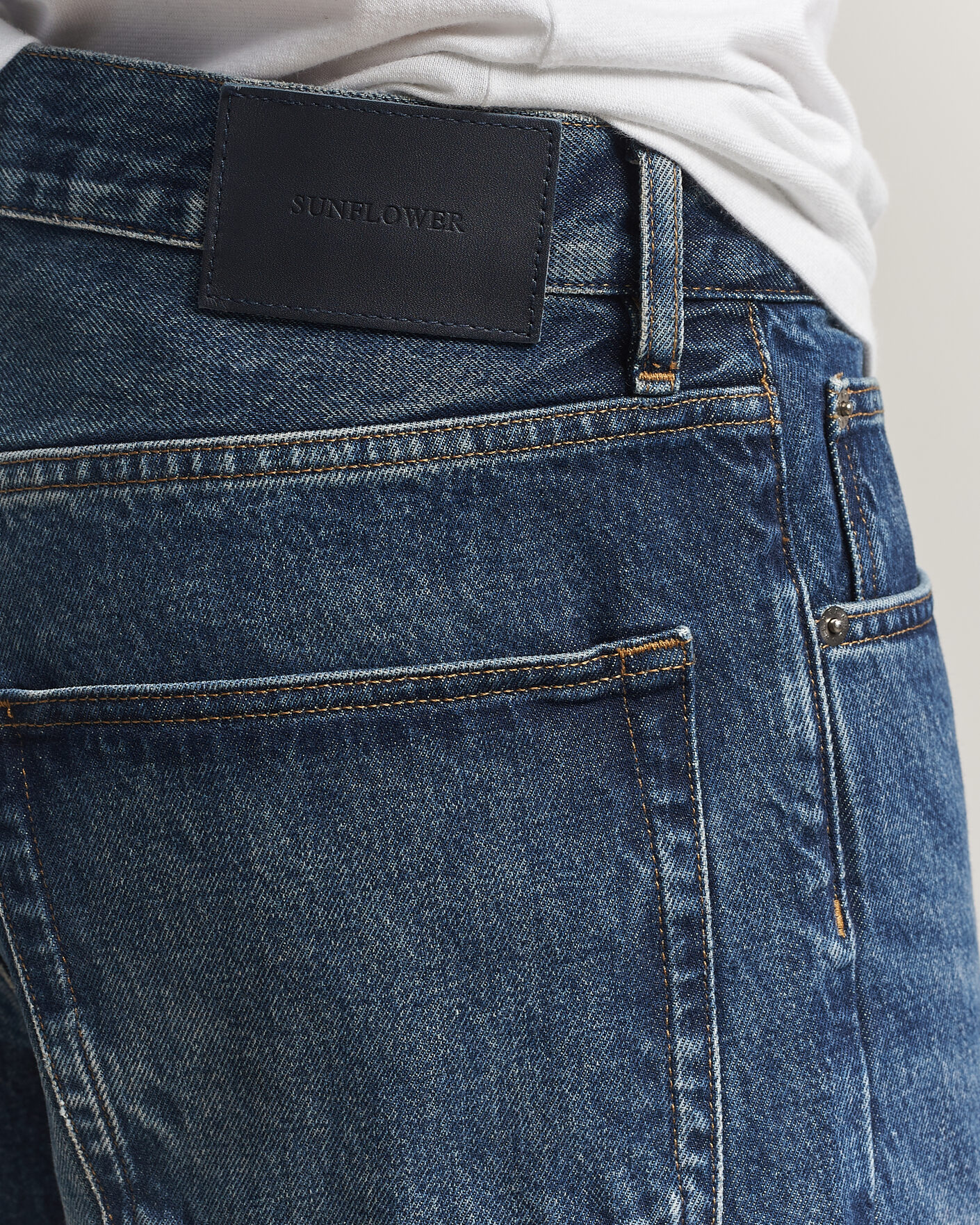 Men | Jeans | Sunflower | Loose Jeans Dark Blue Worn