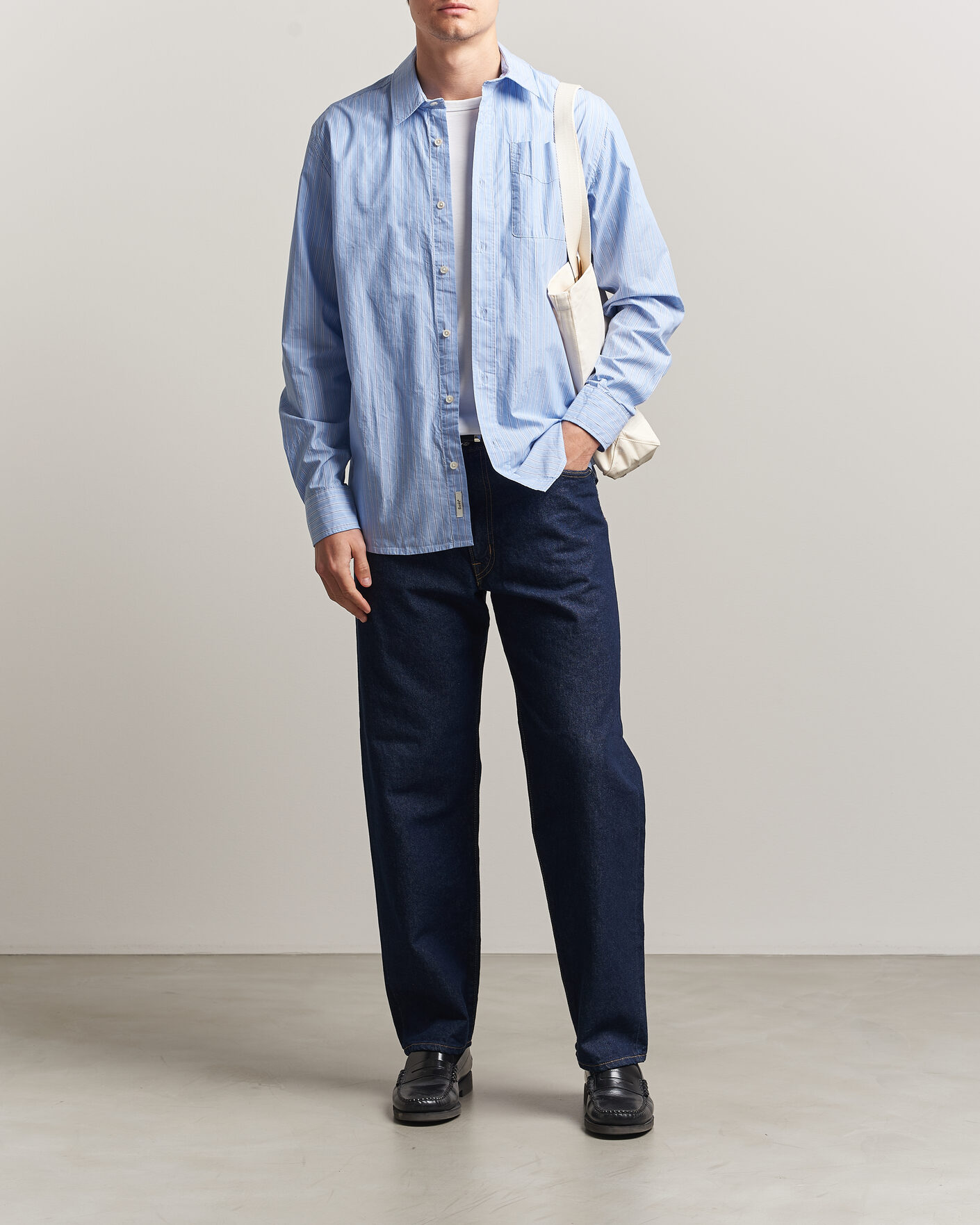 Men | Shirts | Forét | Maple Regular Fit Poplin Shirt Light Blue