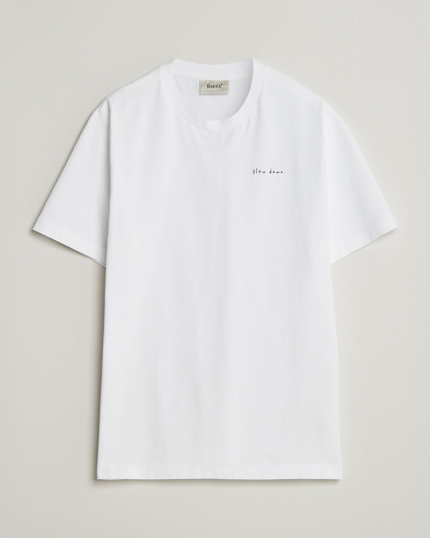 Men | T-Shirts | Forét | Slow Down T-Shirt White