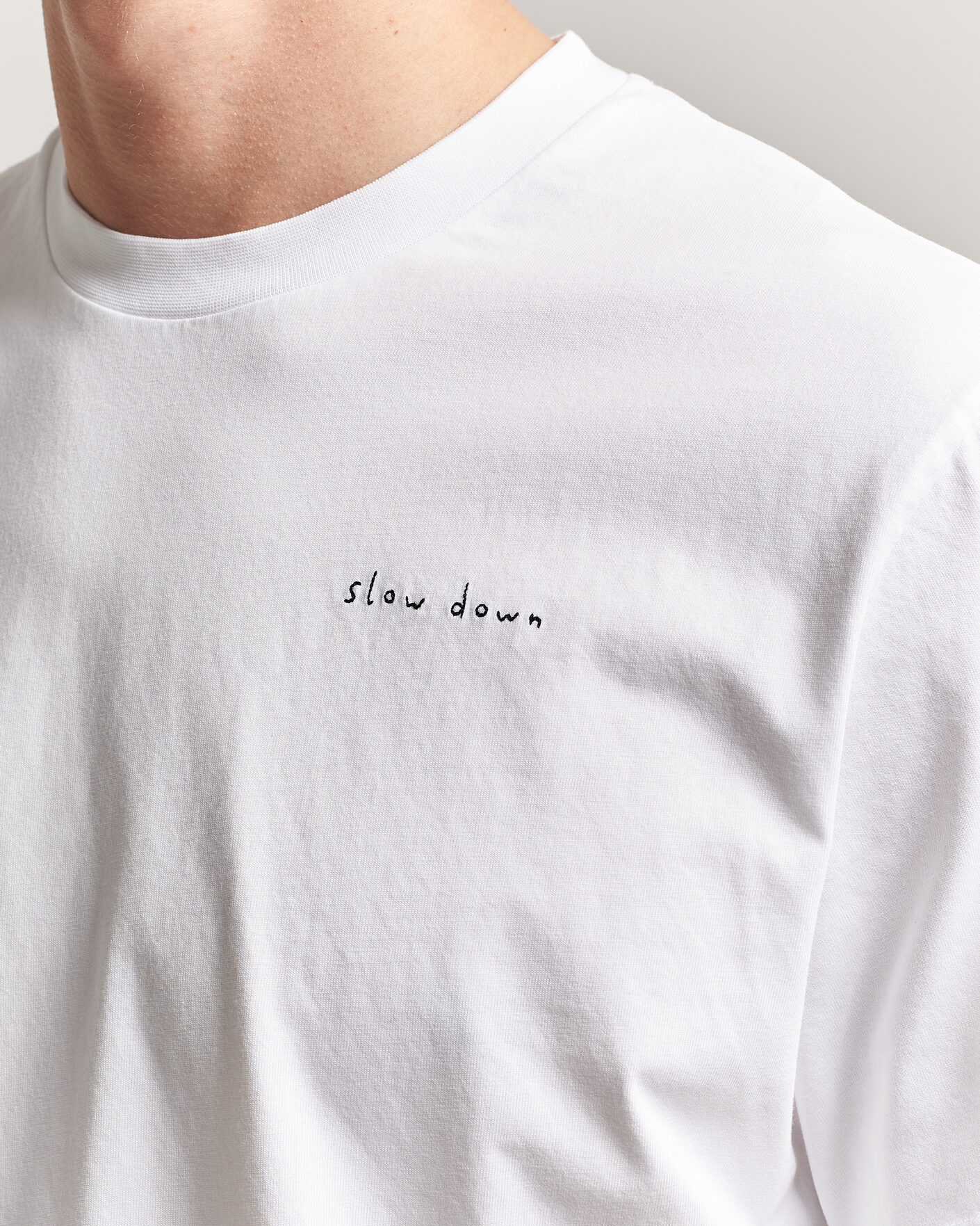 Men | T-Shirts | Forét | Slow Down T-Shirt White