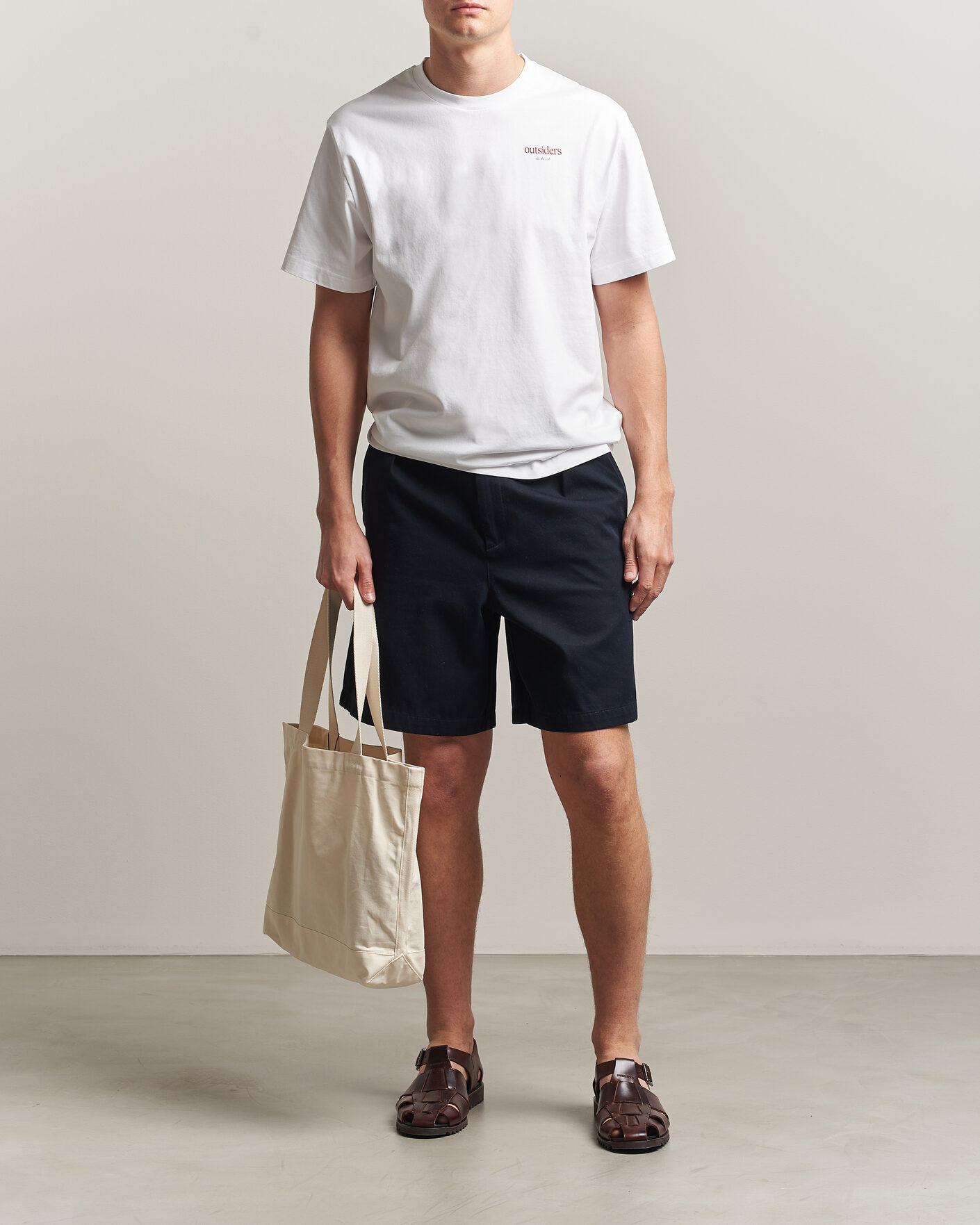 Men | T-Shirts | Forét | To Do Back Print T-Shirt White