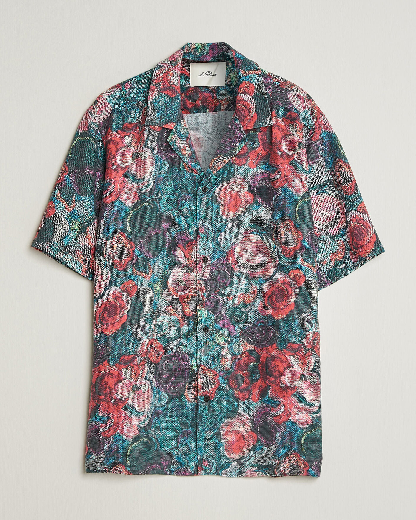 Men | Shirts | LES DEUX | Bouquet AOP Short Sleeve Shirt Multi