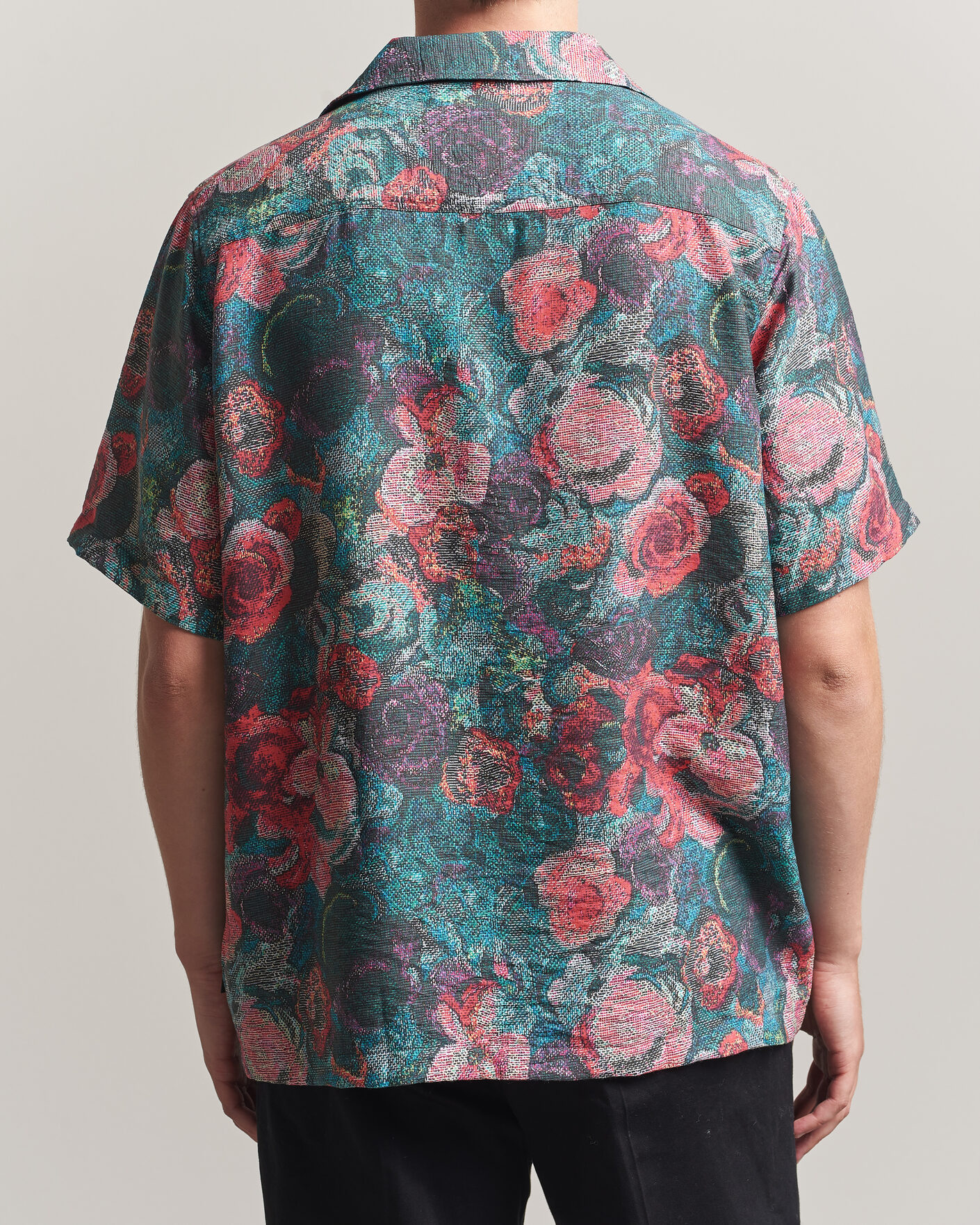 Men | Shirts | LES DEUX | Bouquet AOP Short Sleeve Shirt Multi