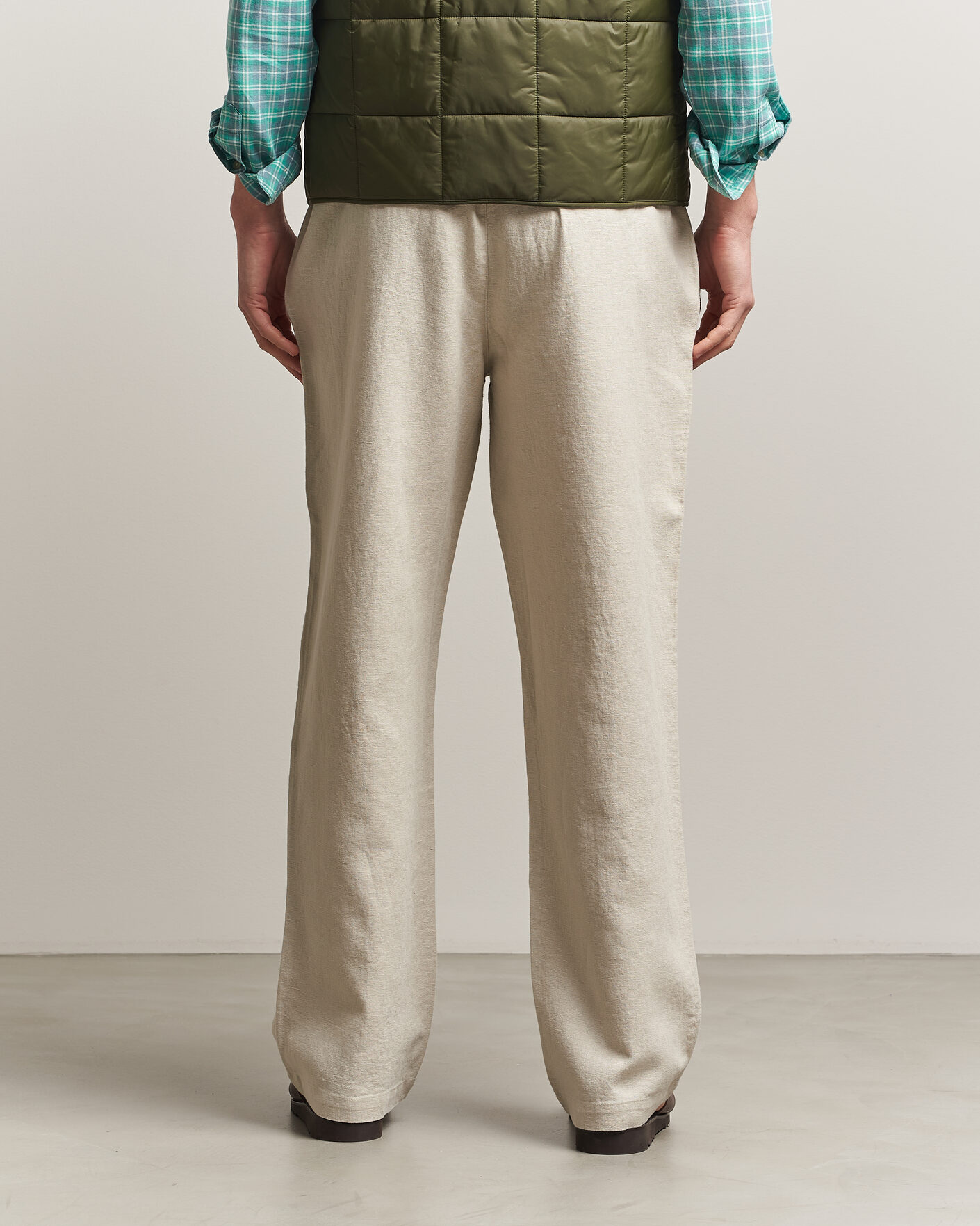 Men | Trousers | LES DEUX | Linen Casual Pants Light Sand