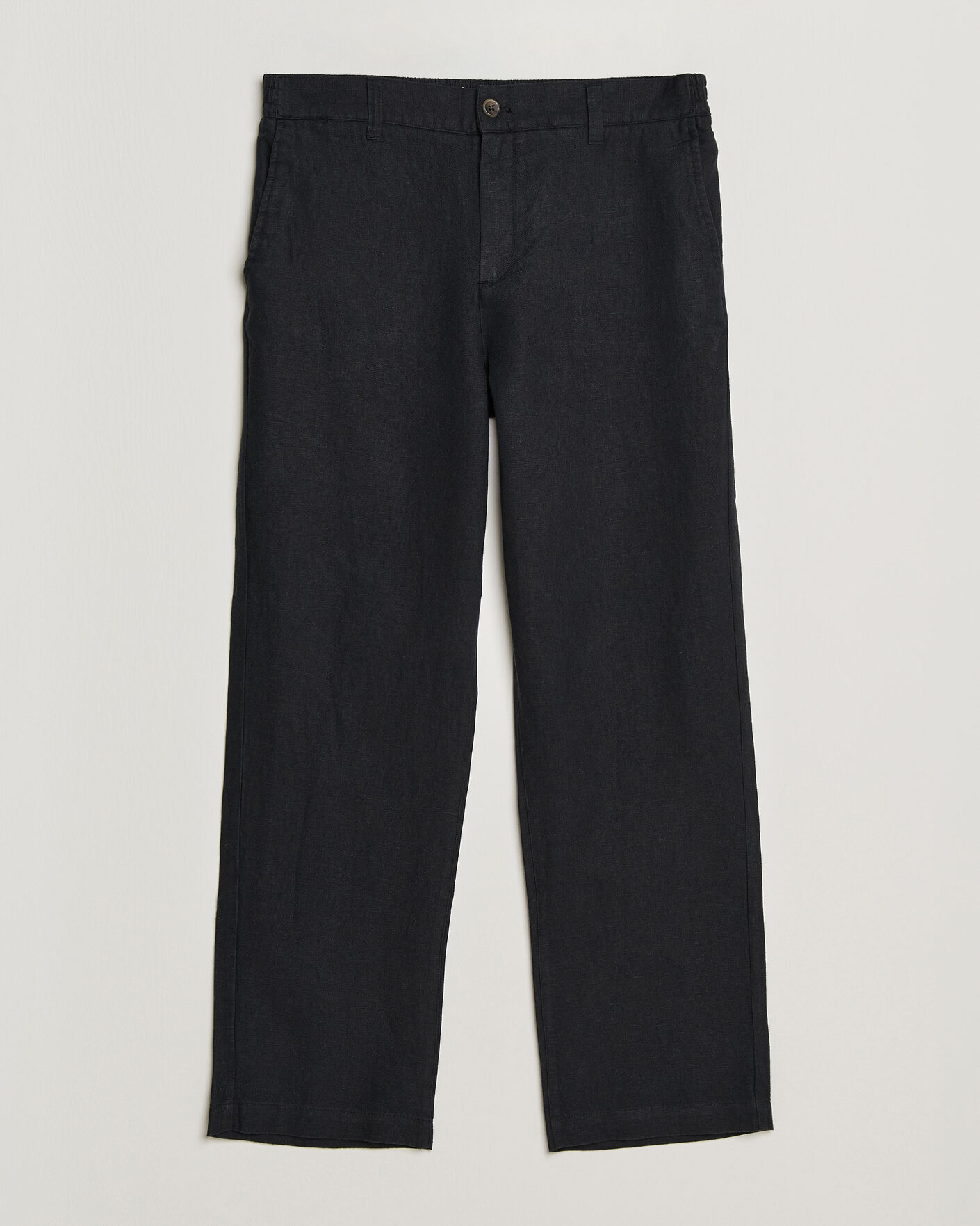Men | Trousers | LES DEUX | Linen Comfort Suit Pants Black