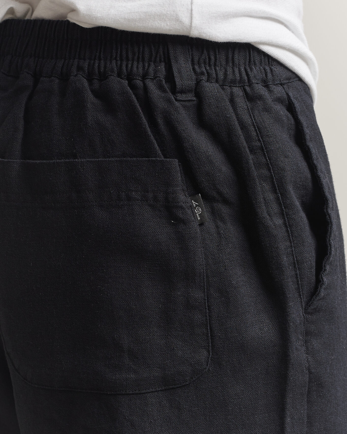 Men | Trousers | LES DEUX | Linen Comfort Suit Pants Black