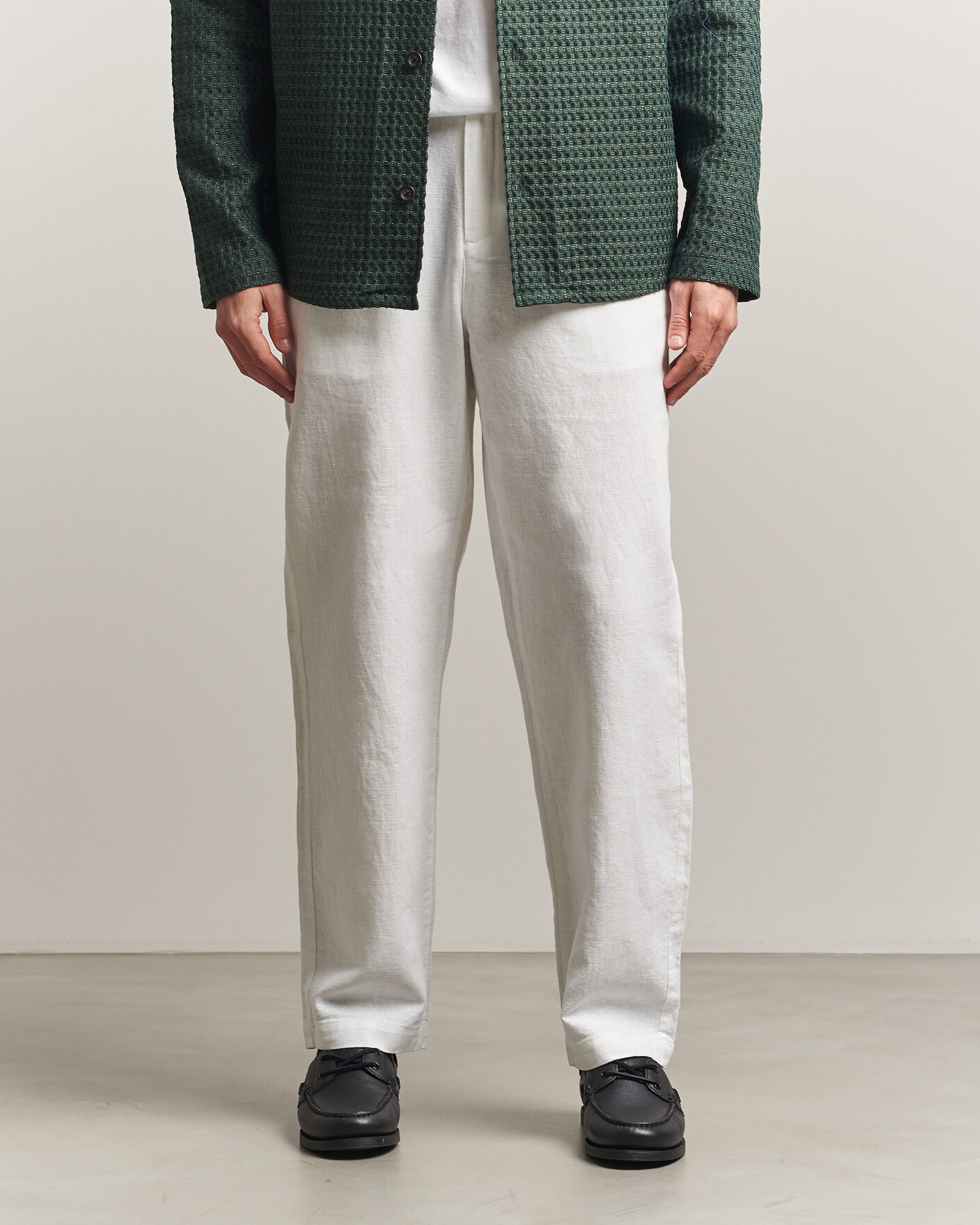 Men | Trousers | LES DEUX | Linen Comfort Suit Pants White