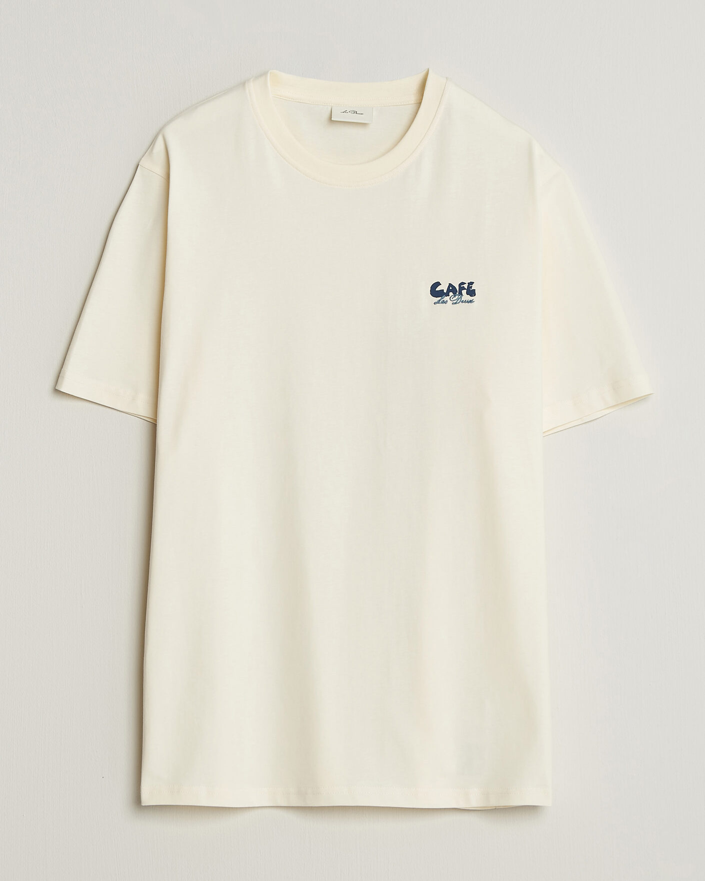 Men | T-Shirts | LES DEUX | Café Backprint T-Shirt Light Ivory