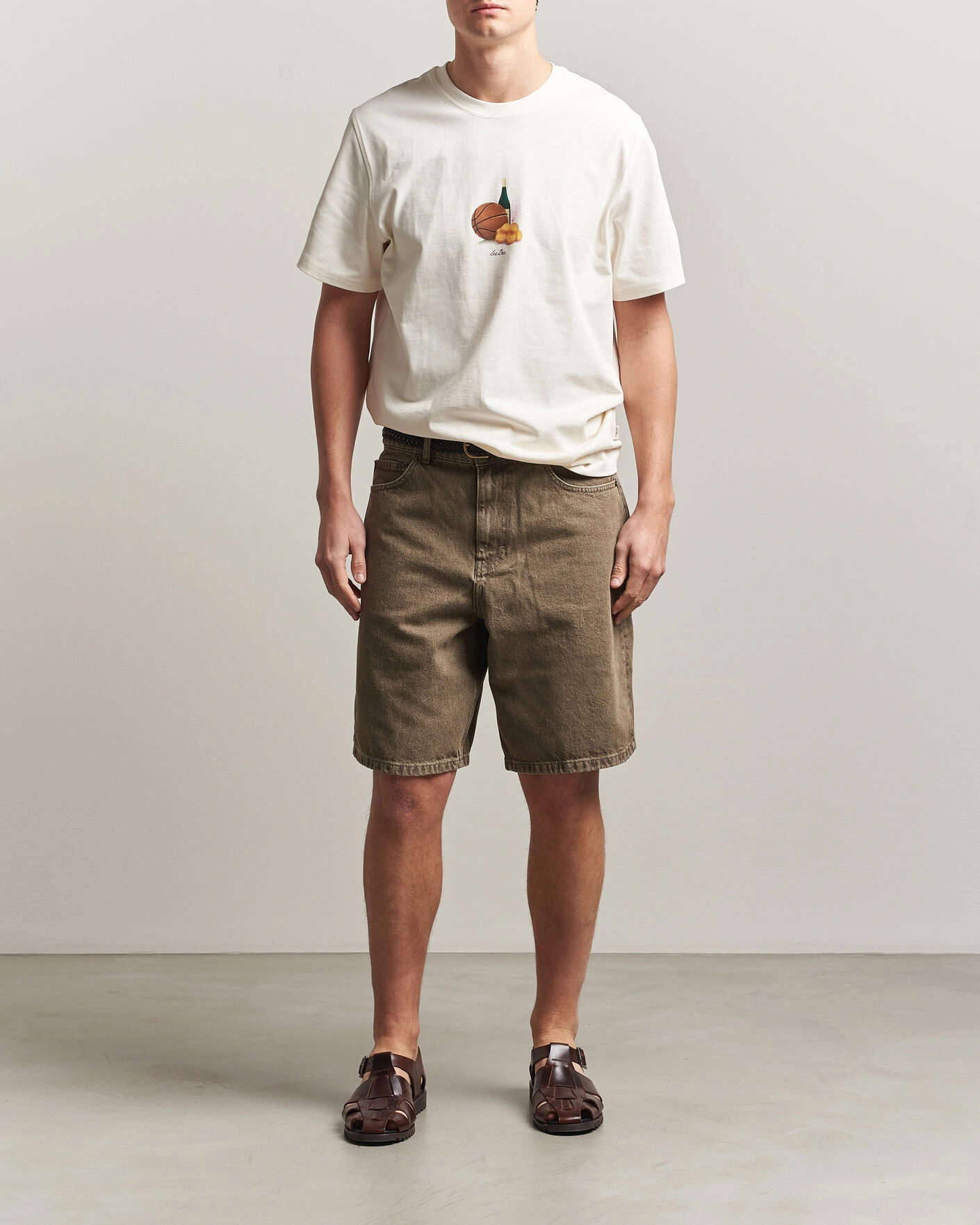 Men | Shorts | LES DEUX | Denim Shorts Light Brown