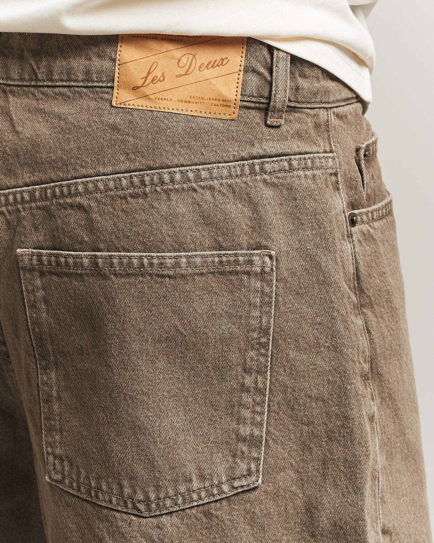 Men | Shorts | LES DEUX | Denim Shorts Light Brown