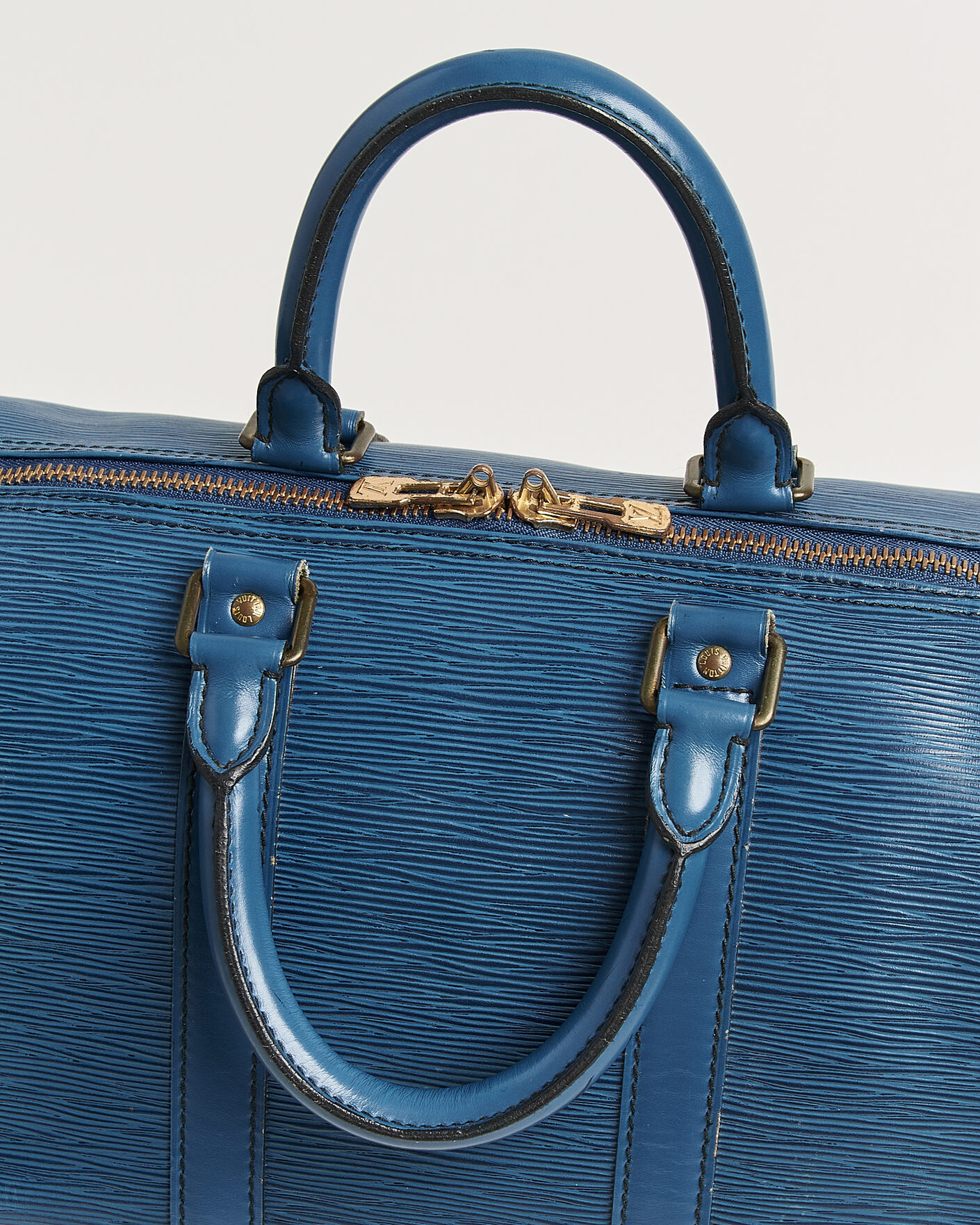 Men | Pre-Owned & Vintage Bags | Louis Vuitton Pre-Owned | Keepall 45 Epi Leather Blue