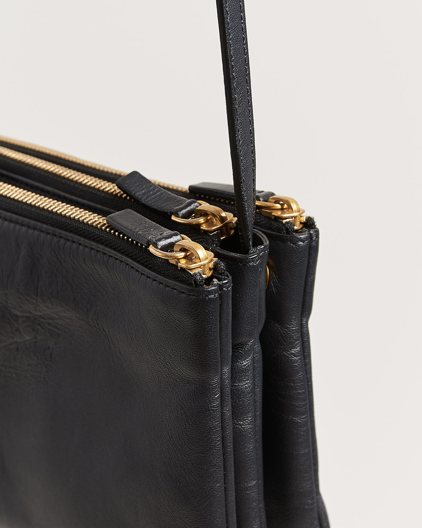 Men | Pre-Owned & Vintage Bags | Celine Pre-Owned | Trio Bag Small Leather Black