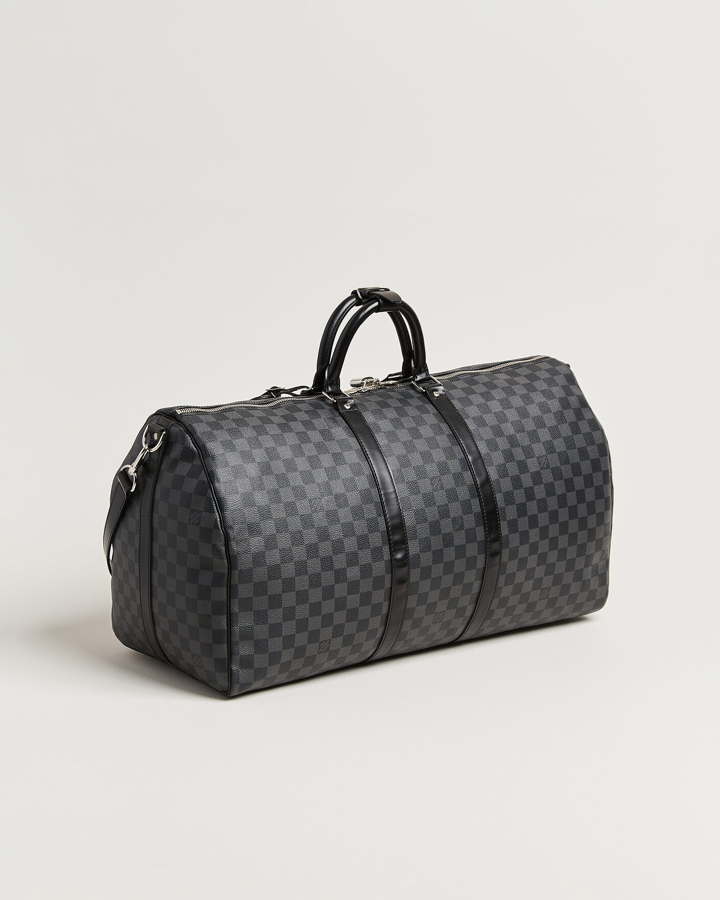 Men | Pre-Owned & Vintage Bags | Louis Vuitton Pre-Owned | Keepall Bandouliére 55 Damier Graphite
