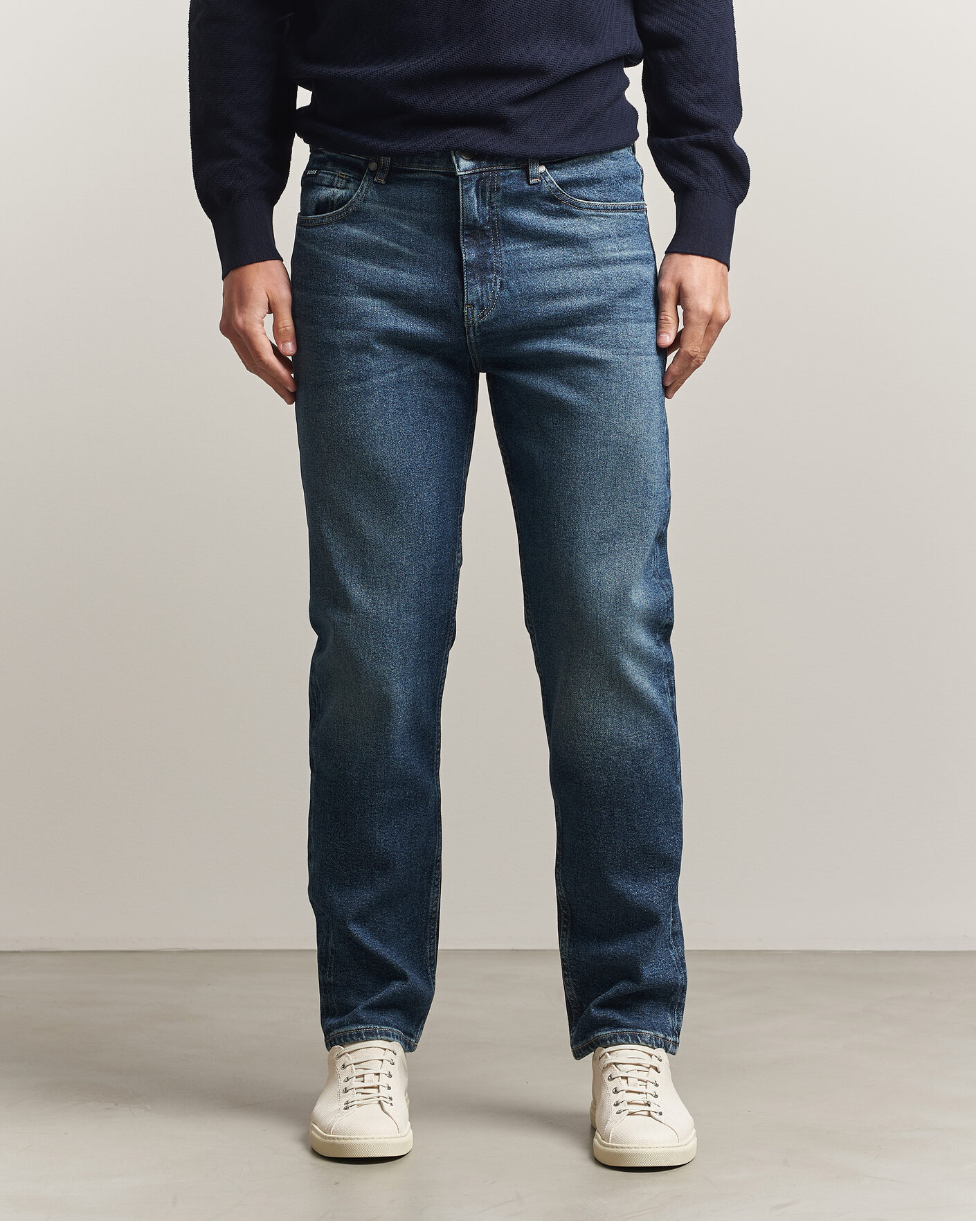 Men | Trousers | BOSS BLACK | Ogden Regular Fit Jeans Medium Blue