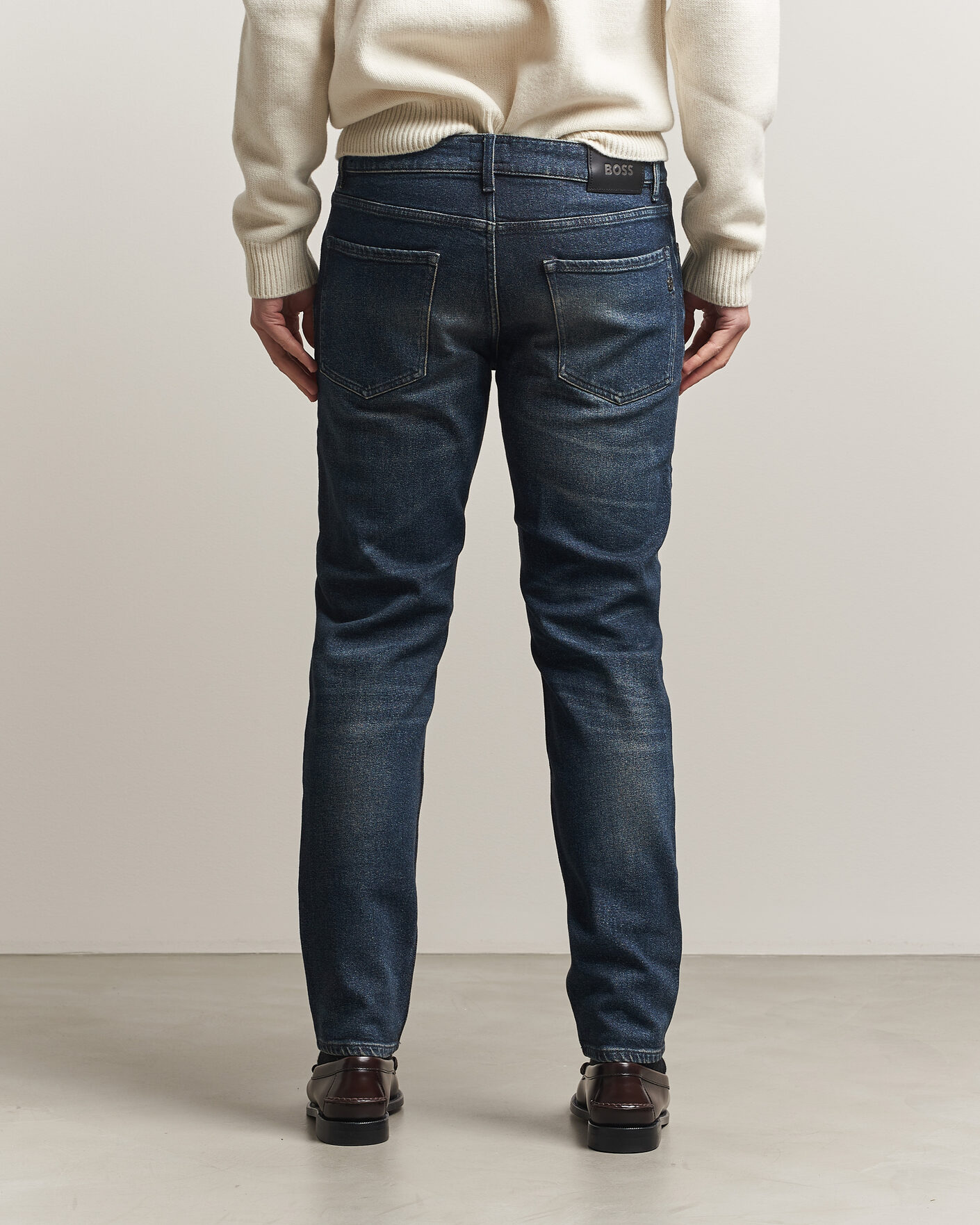 Men | Trousers | BOSS BLACK | Re.Maine Jeans Navy
