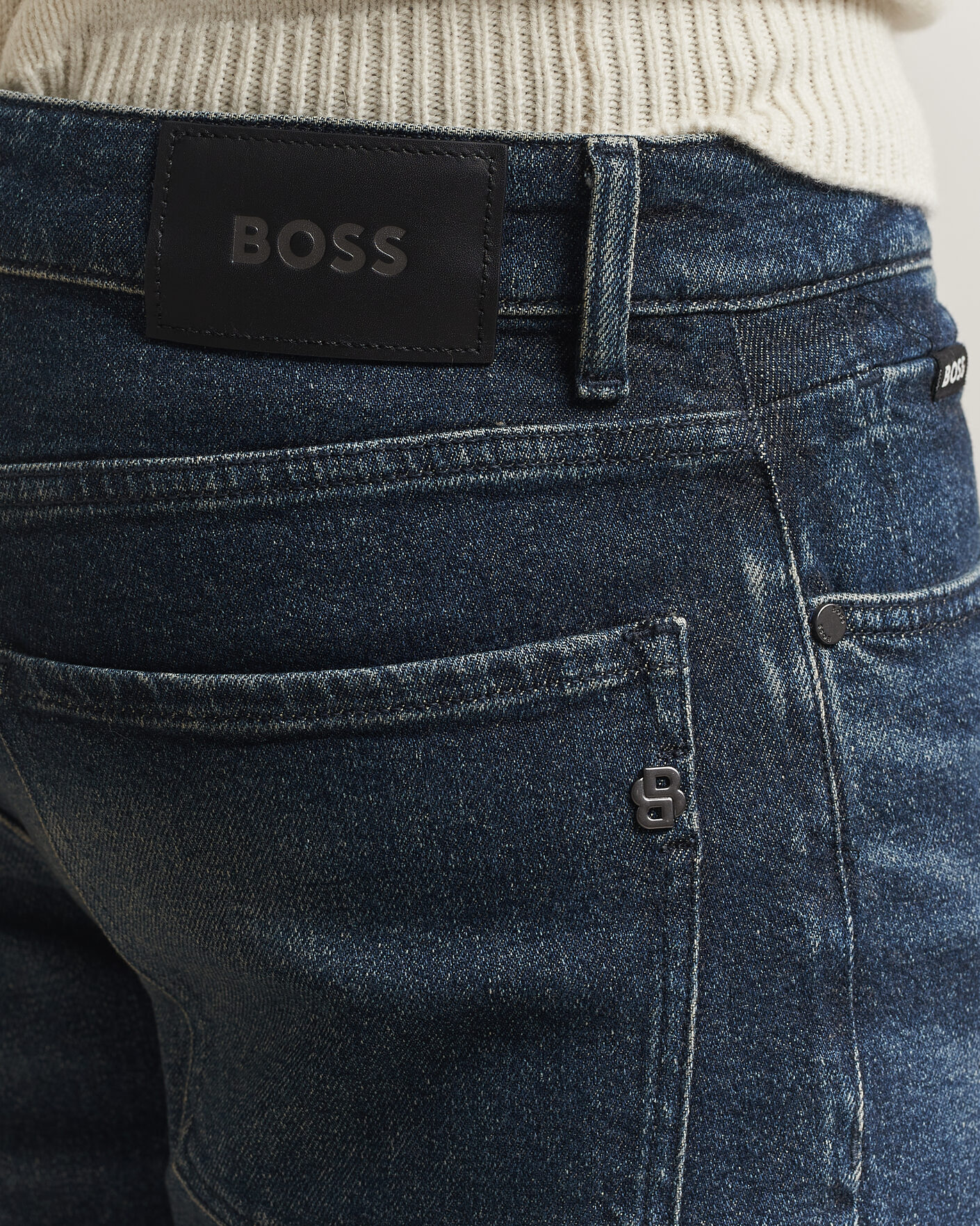 Men | Trousers | BOSS BLACK | Re.Maine Jeans Navy
