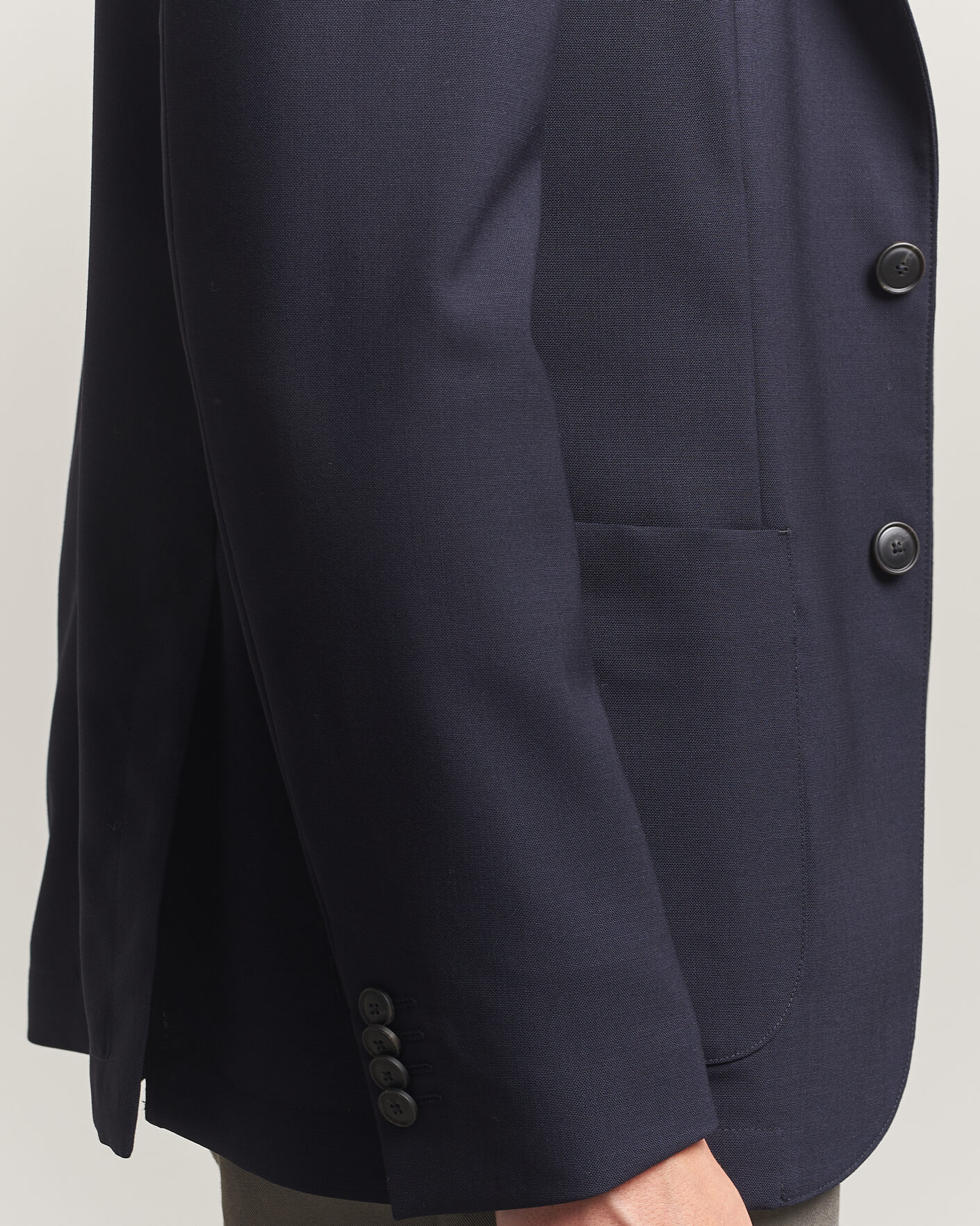 Men | Blazers | BOSS BLACK | Hanry Wool Patch Pocket Blazer Dark Blue