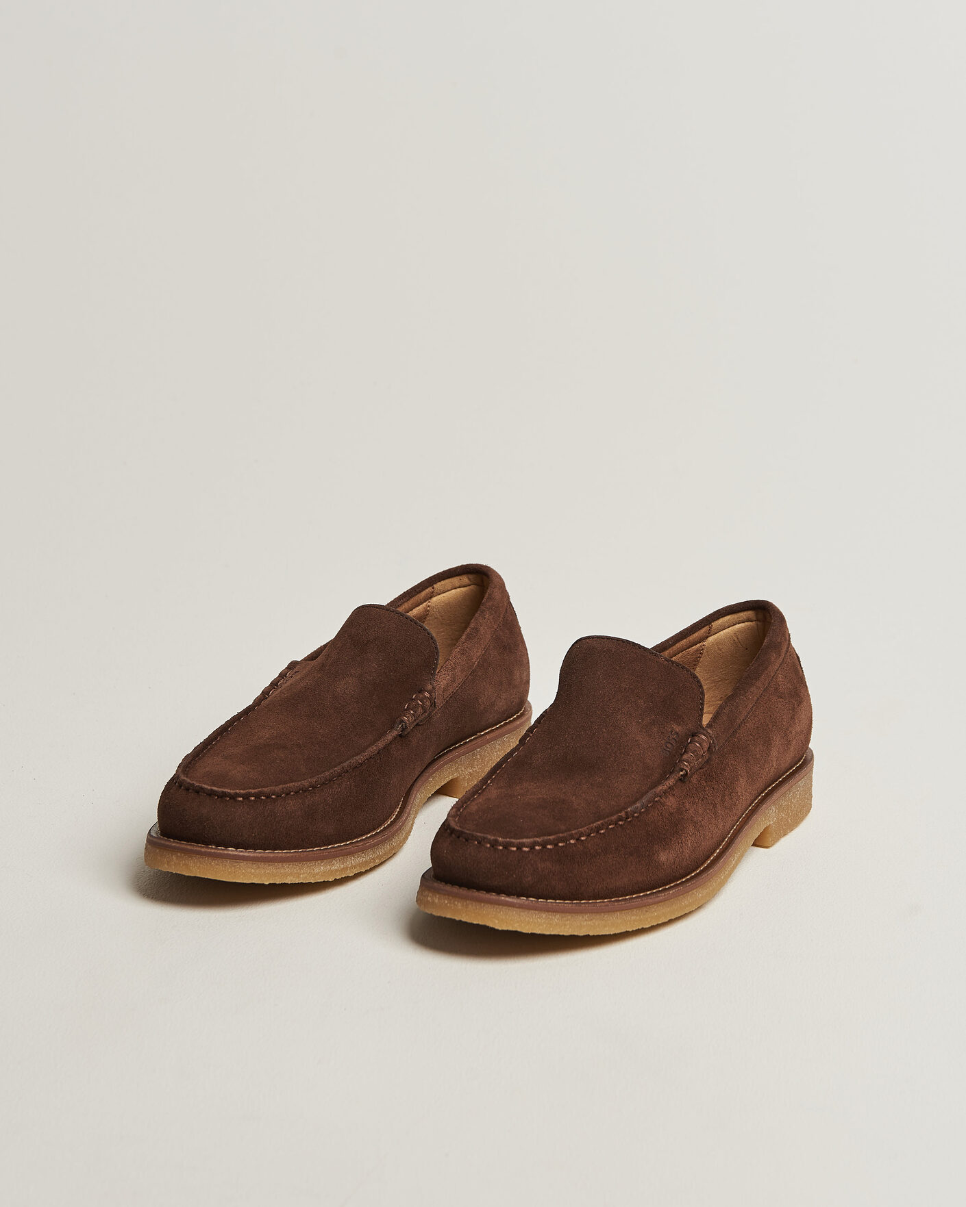 Men | Loafers | BOSS BLACK | Kope Suede Moccasin Dark Brown