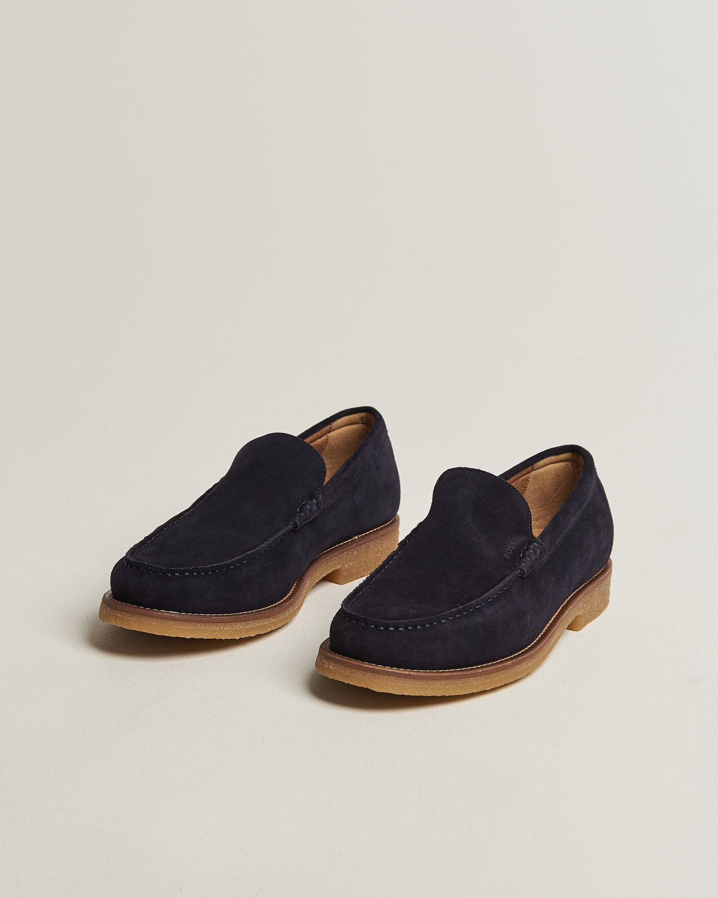 Men | Loafers | BOSS BLACK | Kope Suede Moccasin Dark Blue
