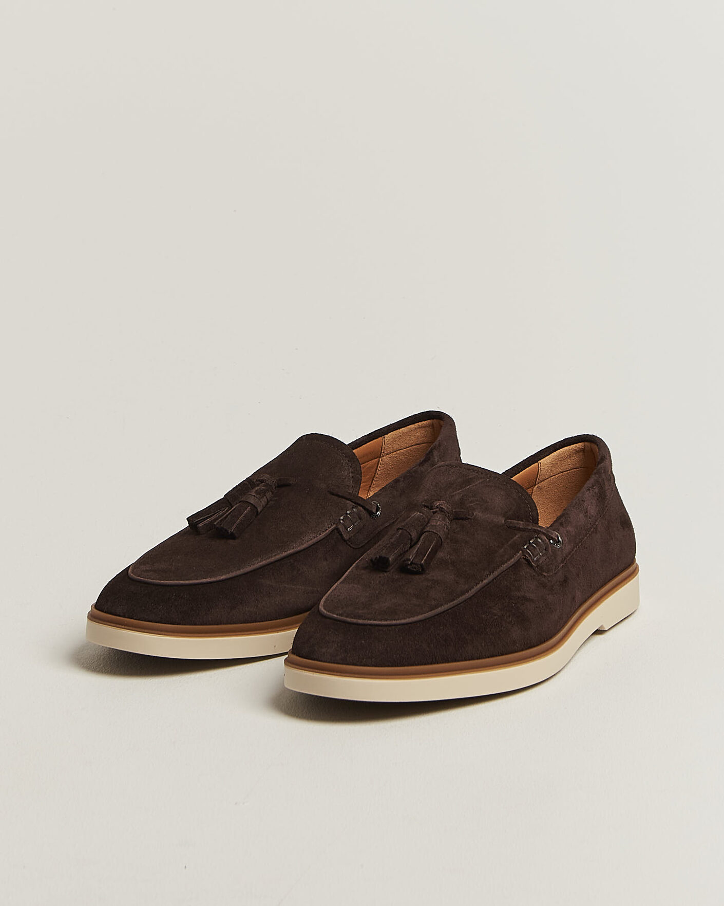 Men | Loafers | BOSS BLACK | Hedley Suede Tassle Loafer Dark Brown