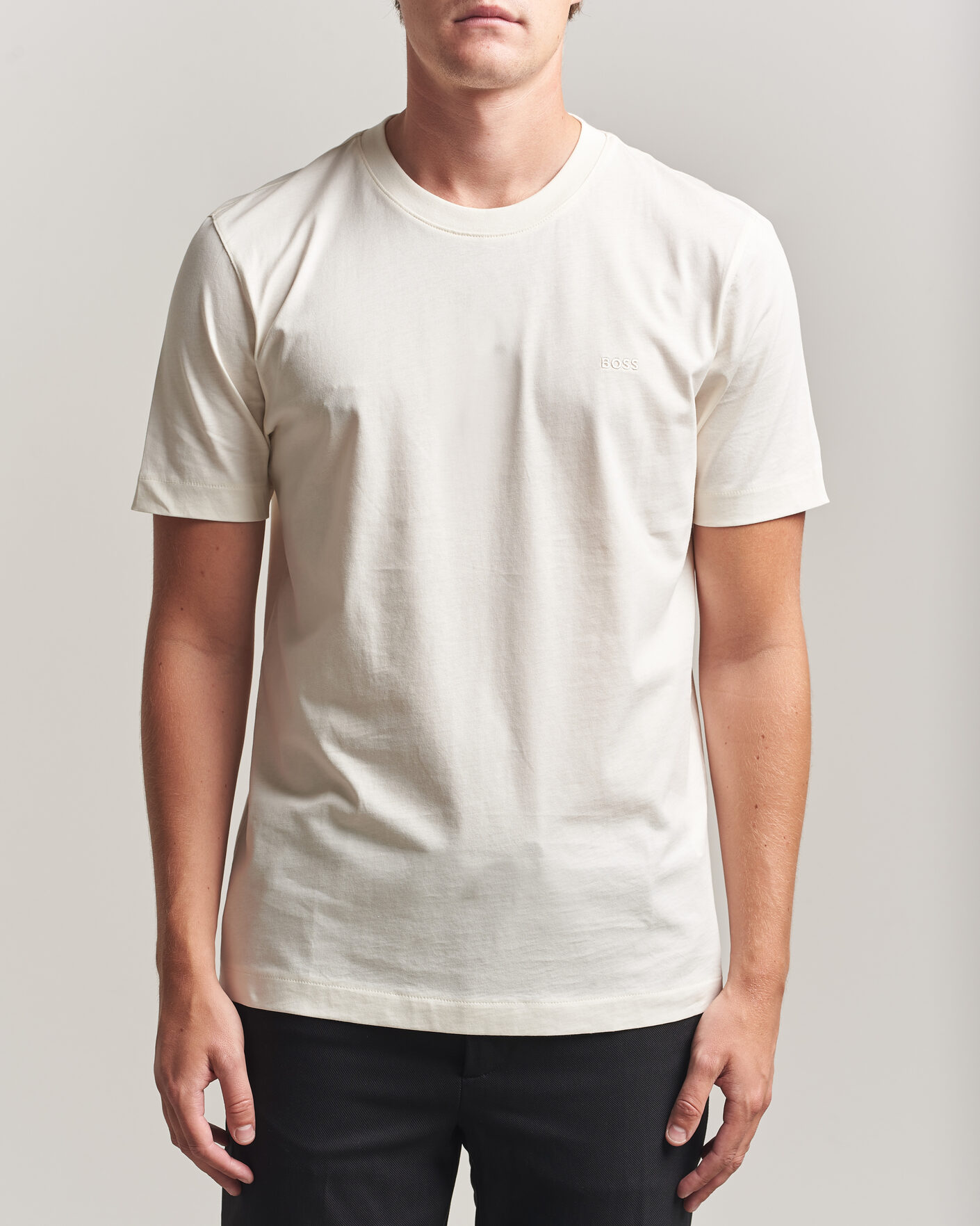 Auralee Seamless Crew Neck T-Shirt White at CareOfCarl.com