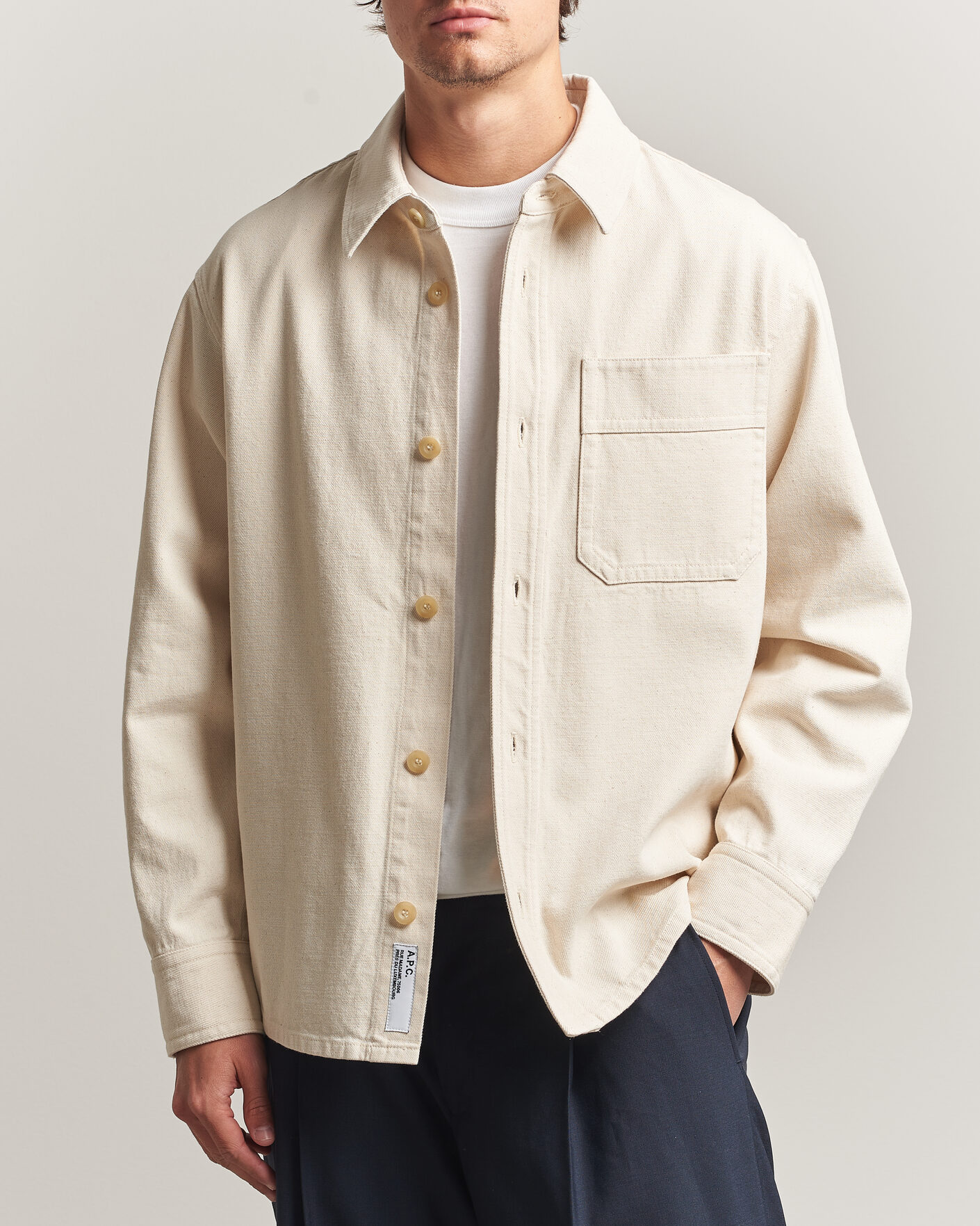 Men | Shirts | A.P.C. | Basile Overshirt Off White