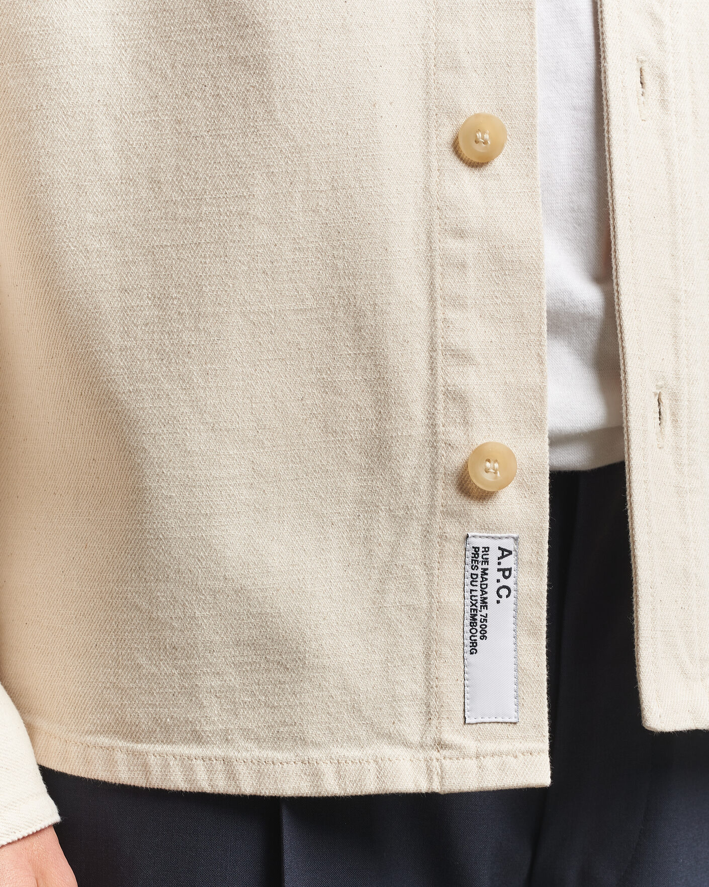 Men | Shirts | A.P.C. | Basile Overshirt Off White