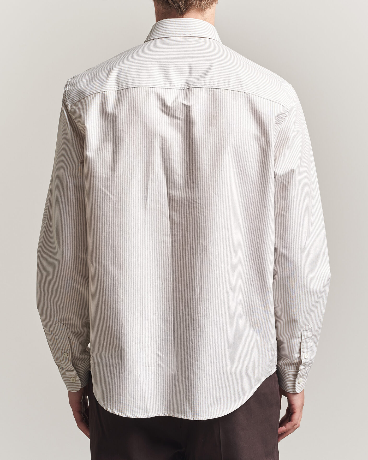 Men | Shirts | A.P.C. | Greg Striped Oxford Shirt Beige/White