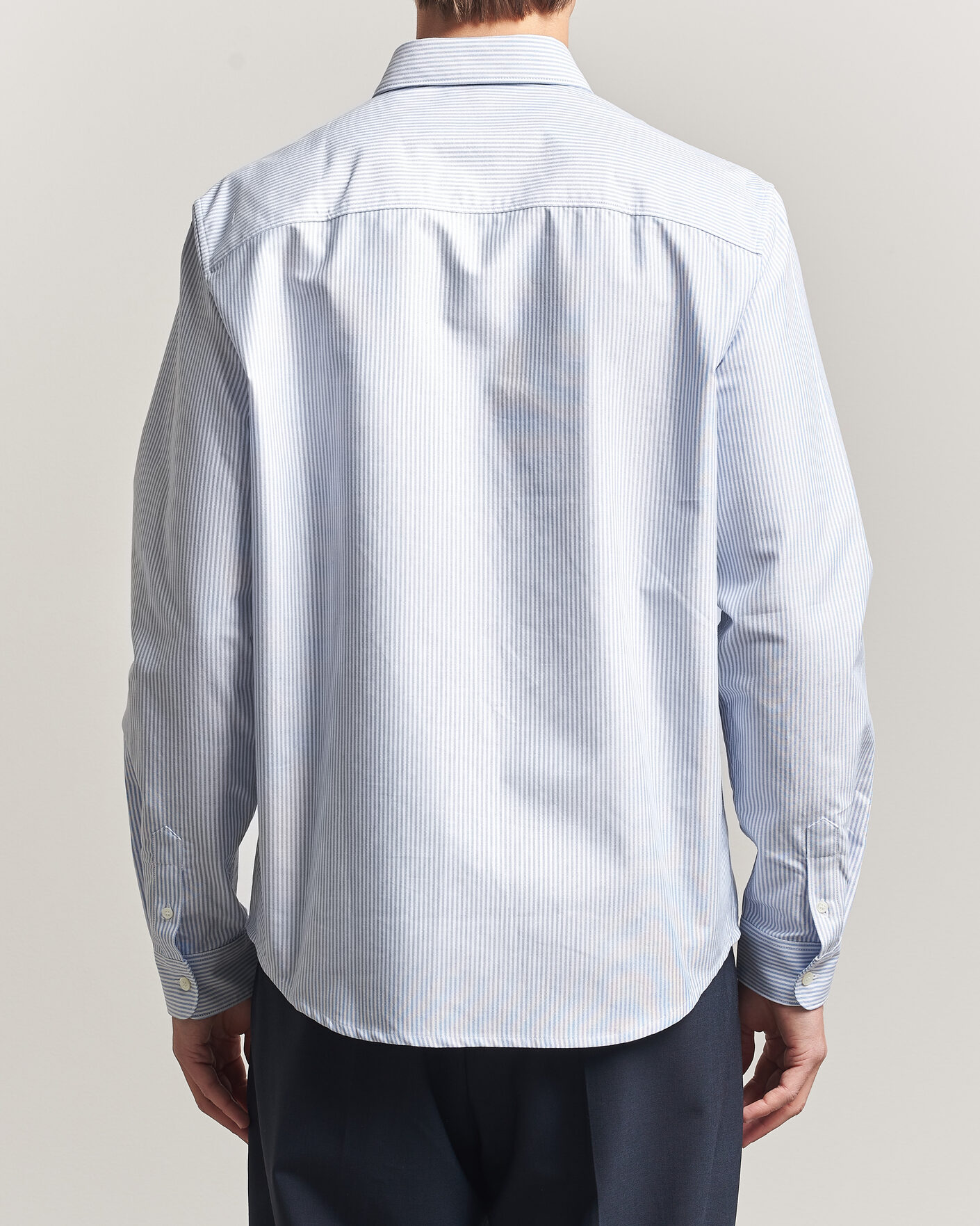 Men | Shirts | A.P.C. | Greg Striped Oxford Shirt Blue/White