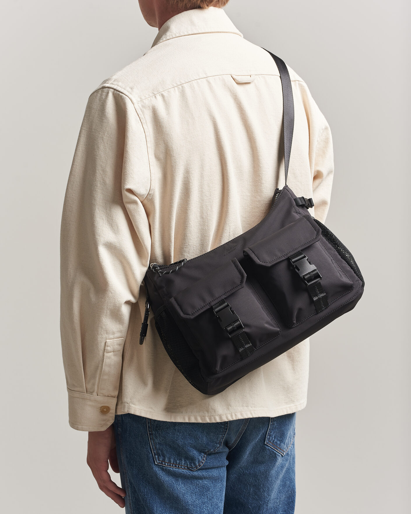 A.P.C. Trek Crossbody Bag Black at CareOfCarl.com