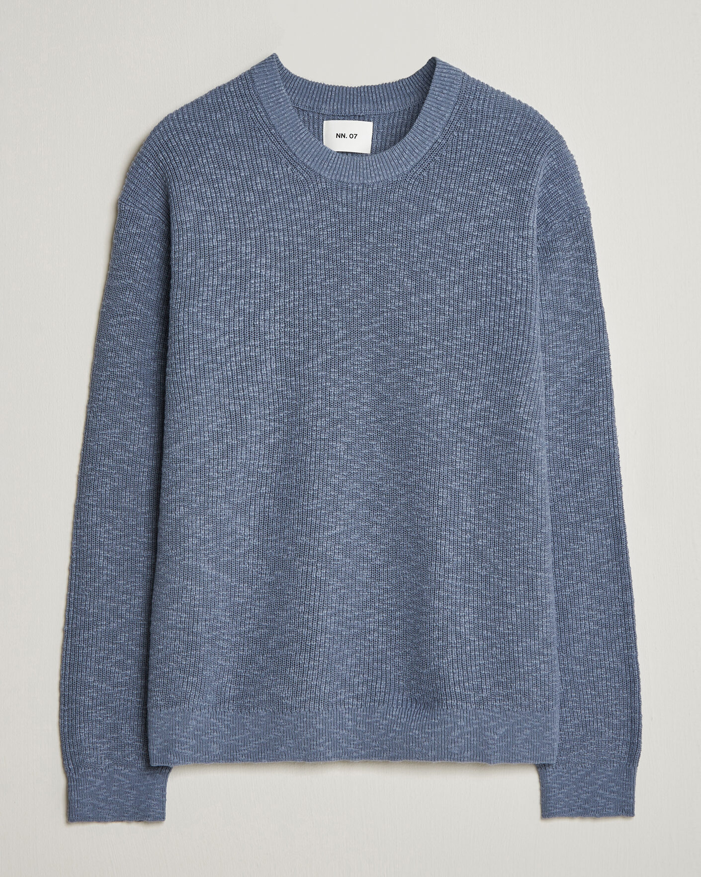 Men | Sweaters & Knitwear | NN07 | Russell Cotton Knitted Sweater Stone Blue