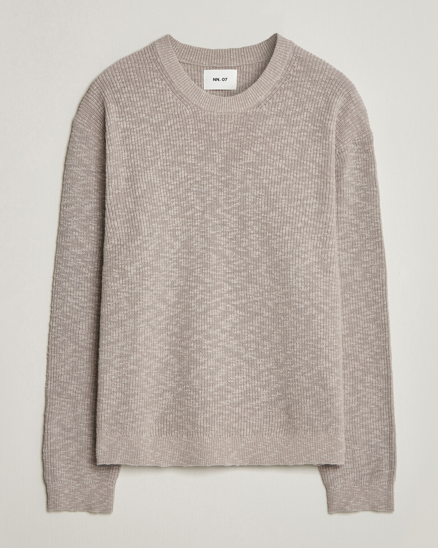 NN07 Russell Cotton Knitted Sweater Moon Dust at CareOfCarl.com