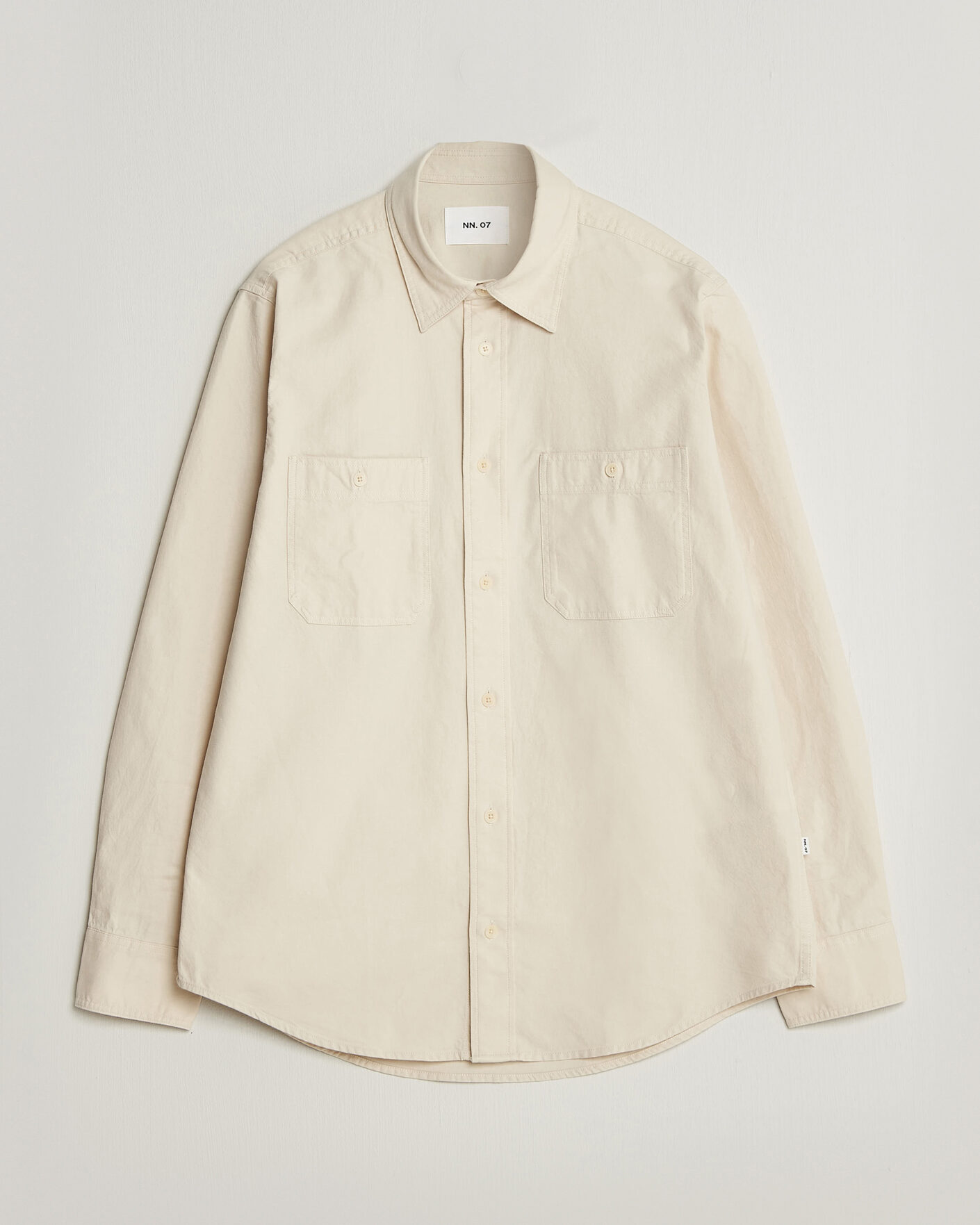 Men | Shirts | NN07 | Colby Twill Overshirt Ivory