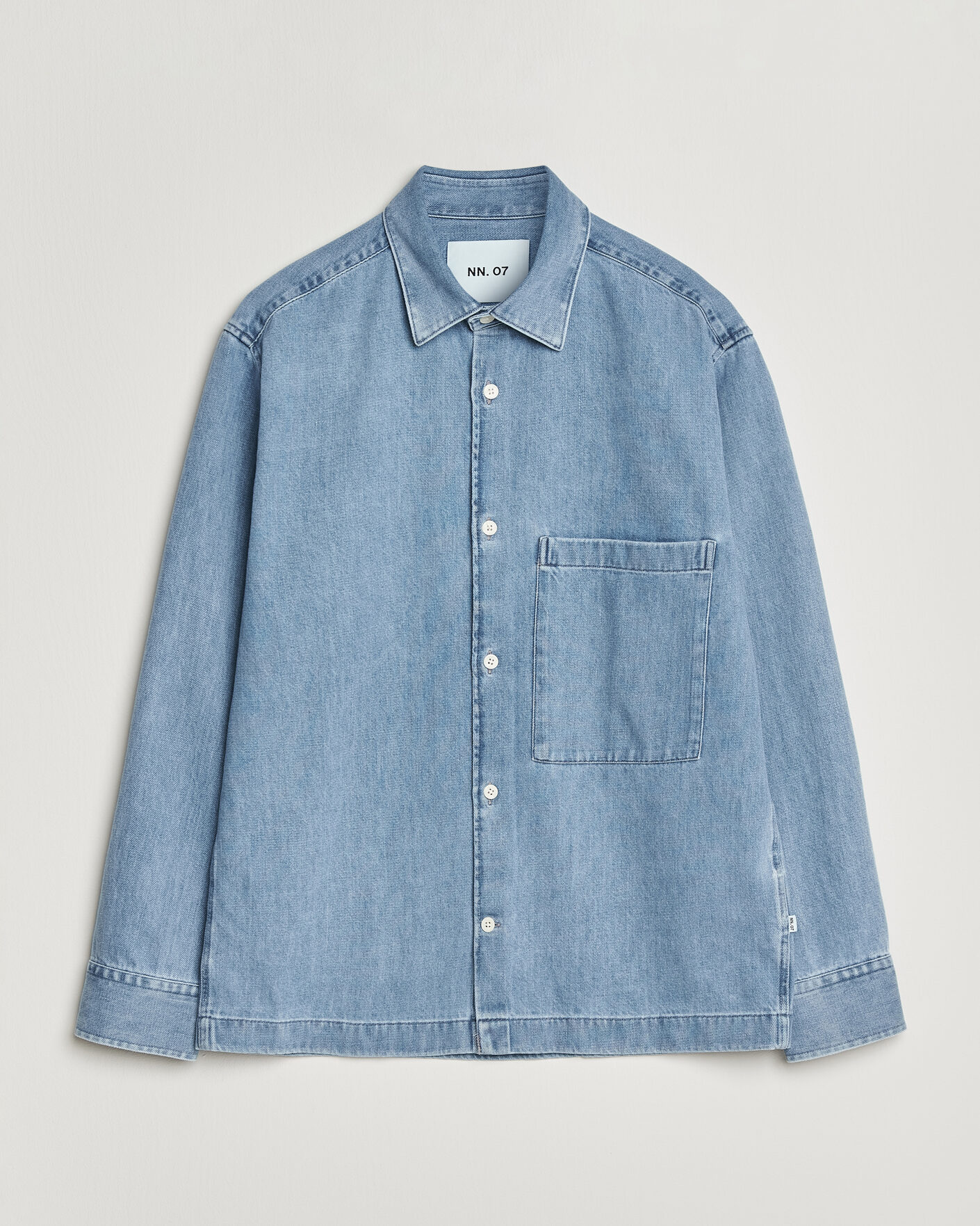 Men |  | NN07 | Freddy Denim Overshirt Light Blue