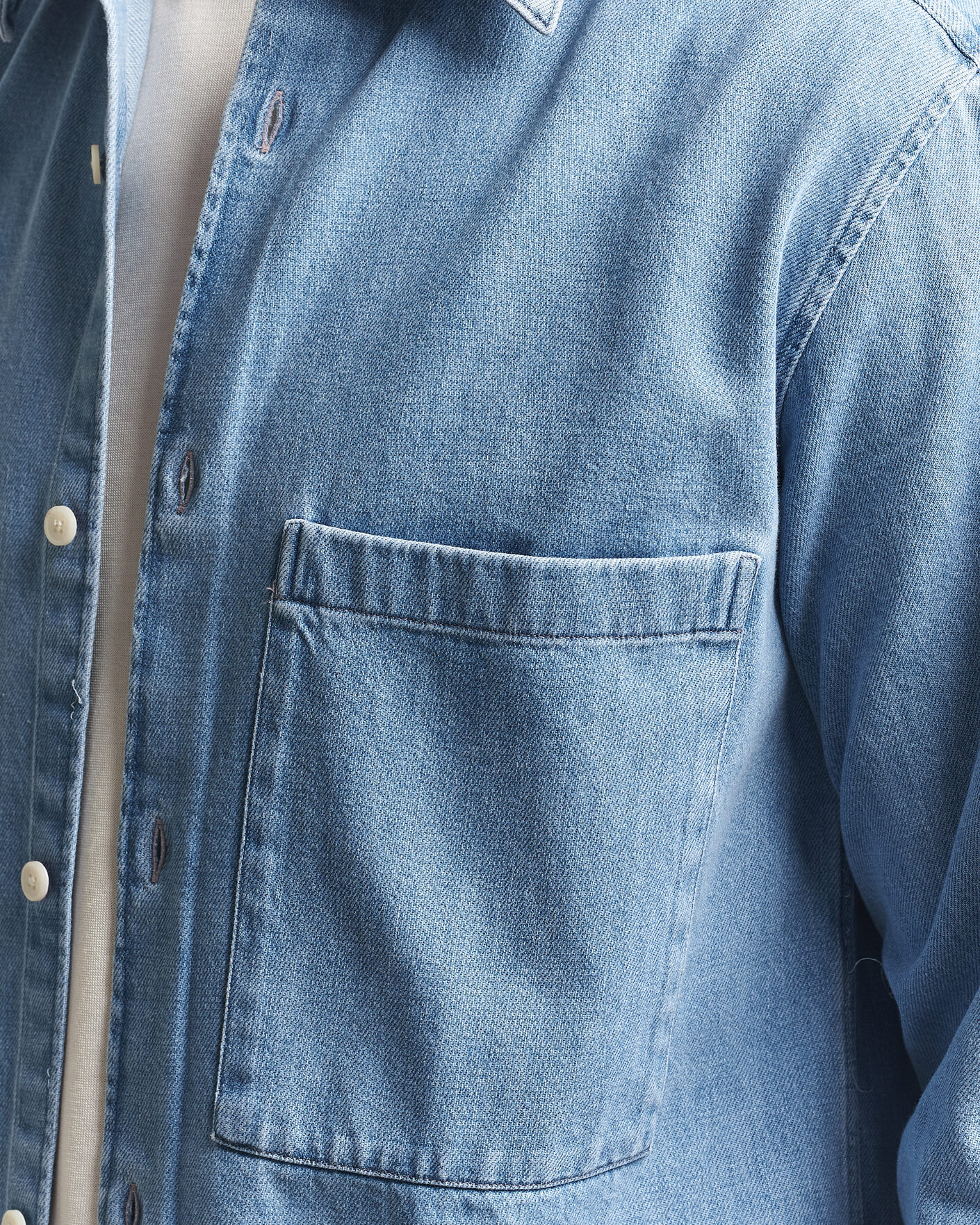 Men | Shirts | NN07 | Freddy Denim Overshirt Light Blue