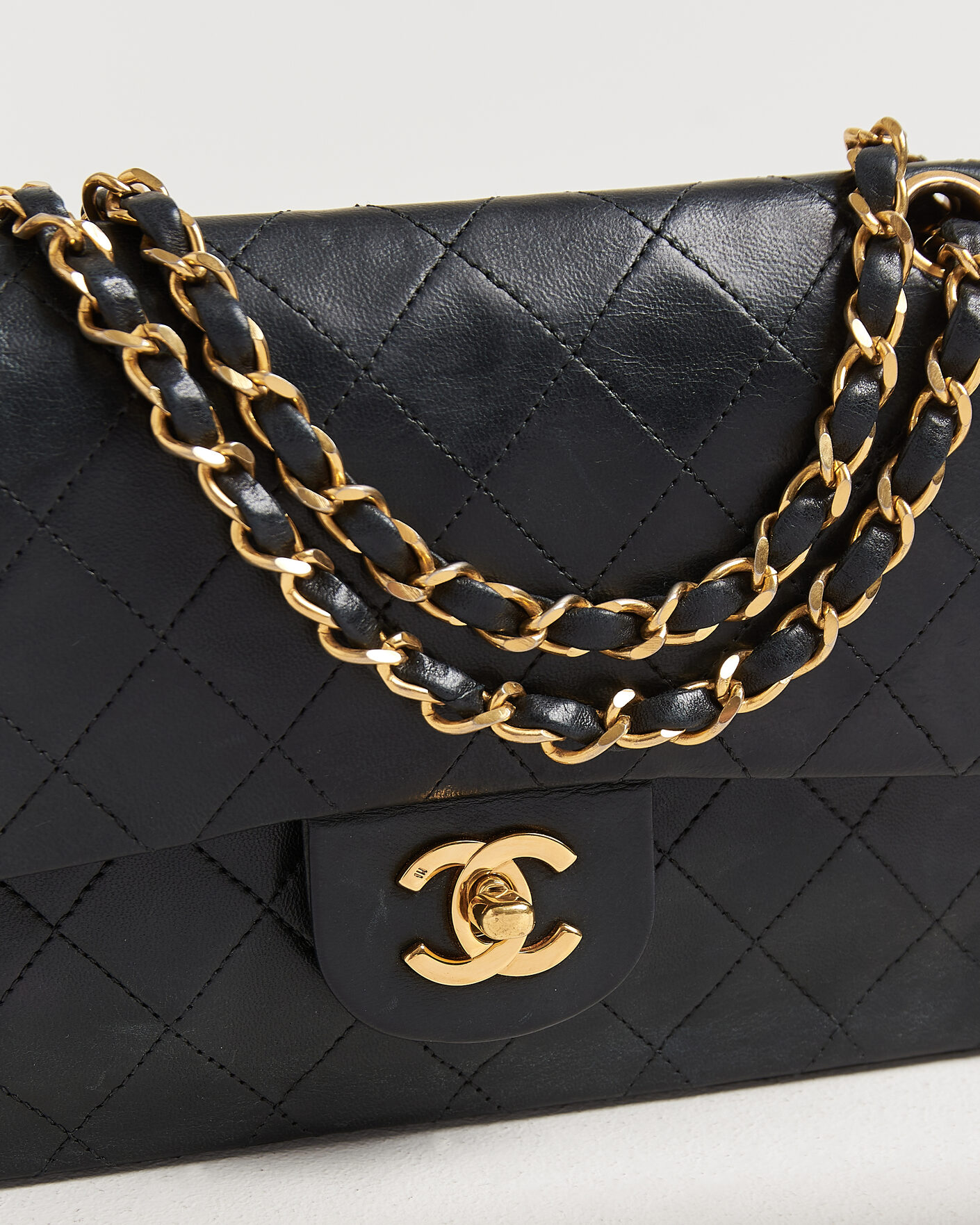 Men | Pre-Owned & Vintage Bags | Chanel Pre-Owned | Classic Small Double Flap Bag Black