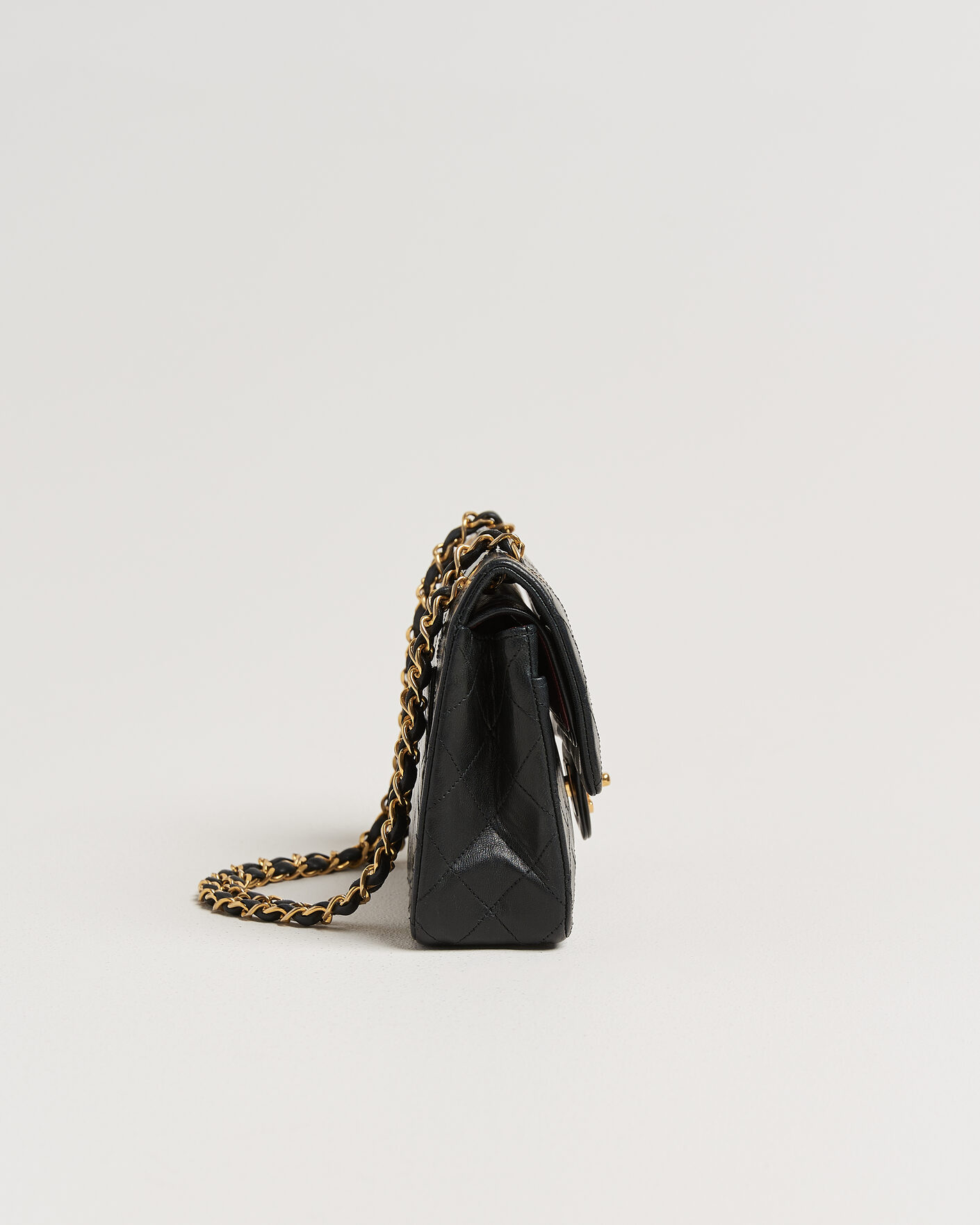 Men | Chanel Pre-Owned Classic Small Double Flap Bag Black | Chanel Pre-Owned | Classic Small Double Flap Bag Black