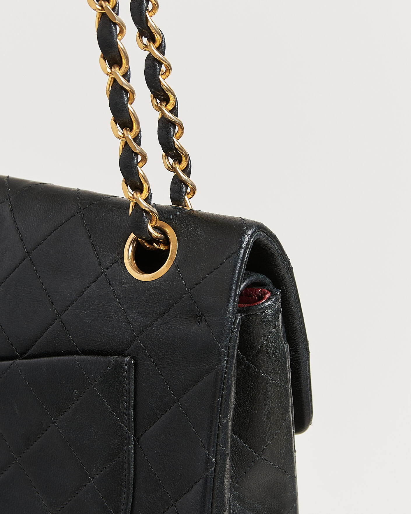 Men | Chanel Pre-Owned Classic Small Double Flap Bag Black | Chanel Pre-Owned | Classic Small Double Flap Bag Black