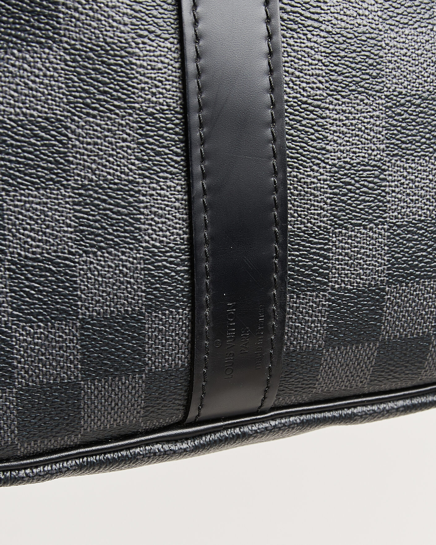 Men | Pre-Owned & Vintage Bags | Louis Vuitton Pre-Owned | Keepall 45 Bandouliére Damier Graphite