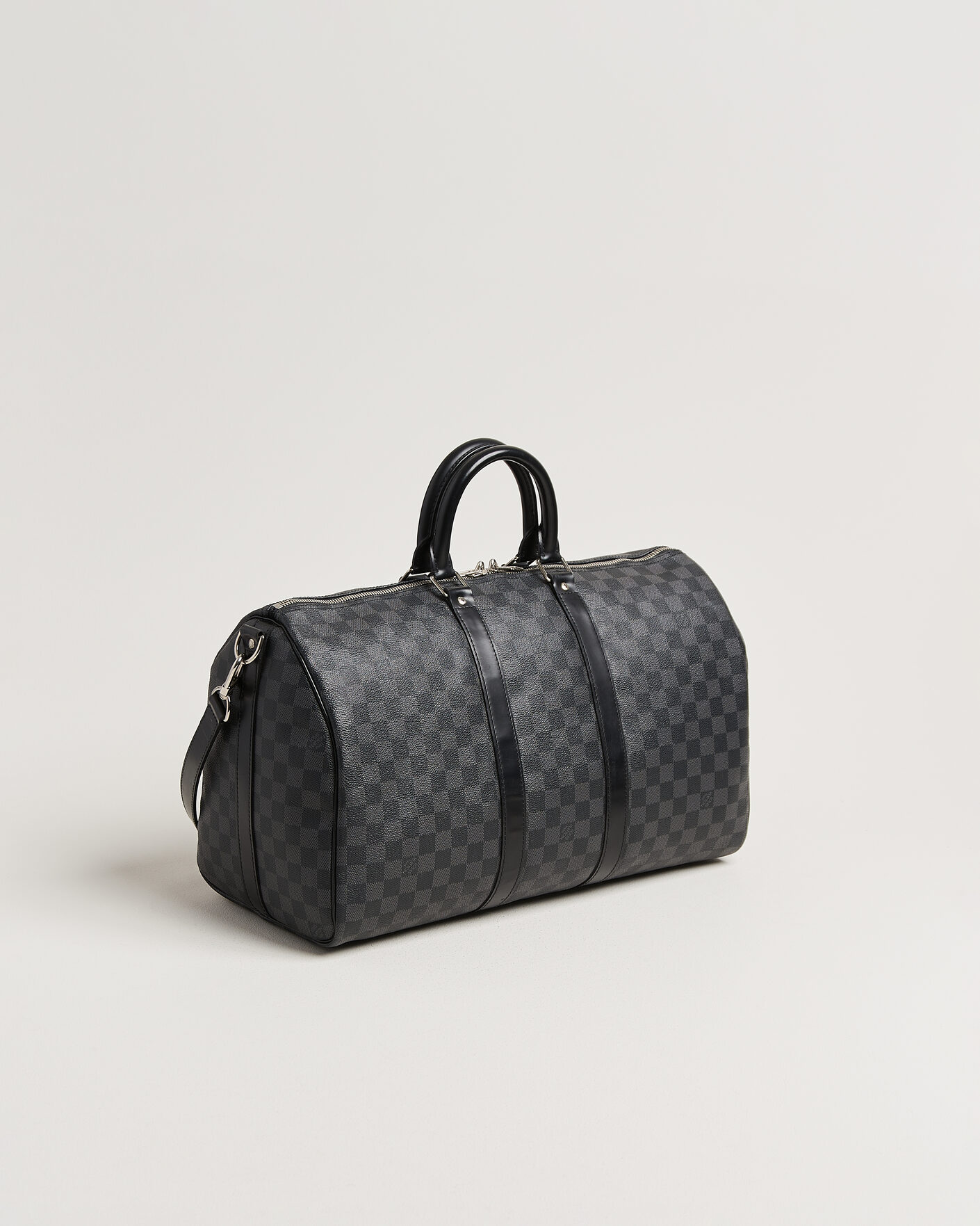 Men | Pre-Owned & Vintage Bags | Louis Vuitton Pre-Owned | Keepall 45 Bandouliére Damier Graphite
