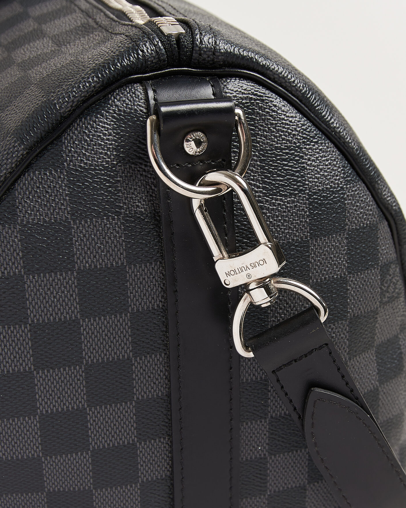 Men | Pre-Owned & Vintage Bags | Louis Vuitton Pre-Owned | Keepall 45 Bandouliére Damier Graphite