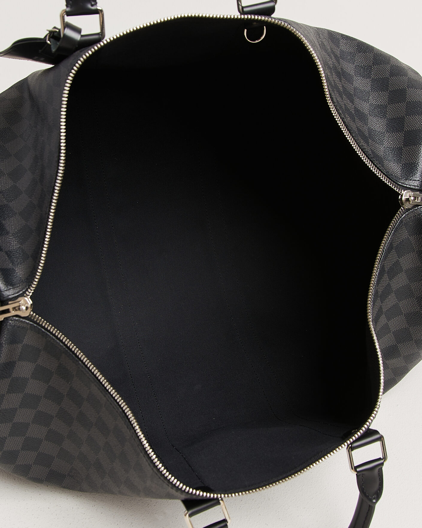 Men | Pre-Owned & Vintage Bags | Louis Vuitton Pre-Owned | Keepall 55 Bandouliére Damier Graphite