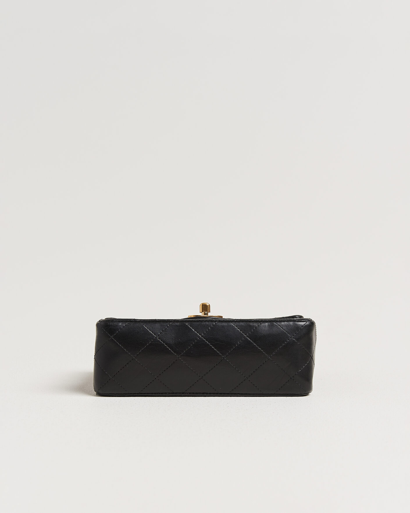 Men | Chanel Pre-Owned Classic Mini Single Flap Square Bag Black | Chanel Pre-Owned | Classic Mini Single Flap Square Bag Black
