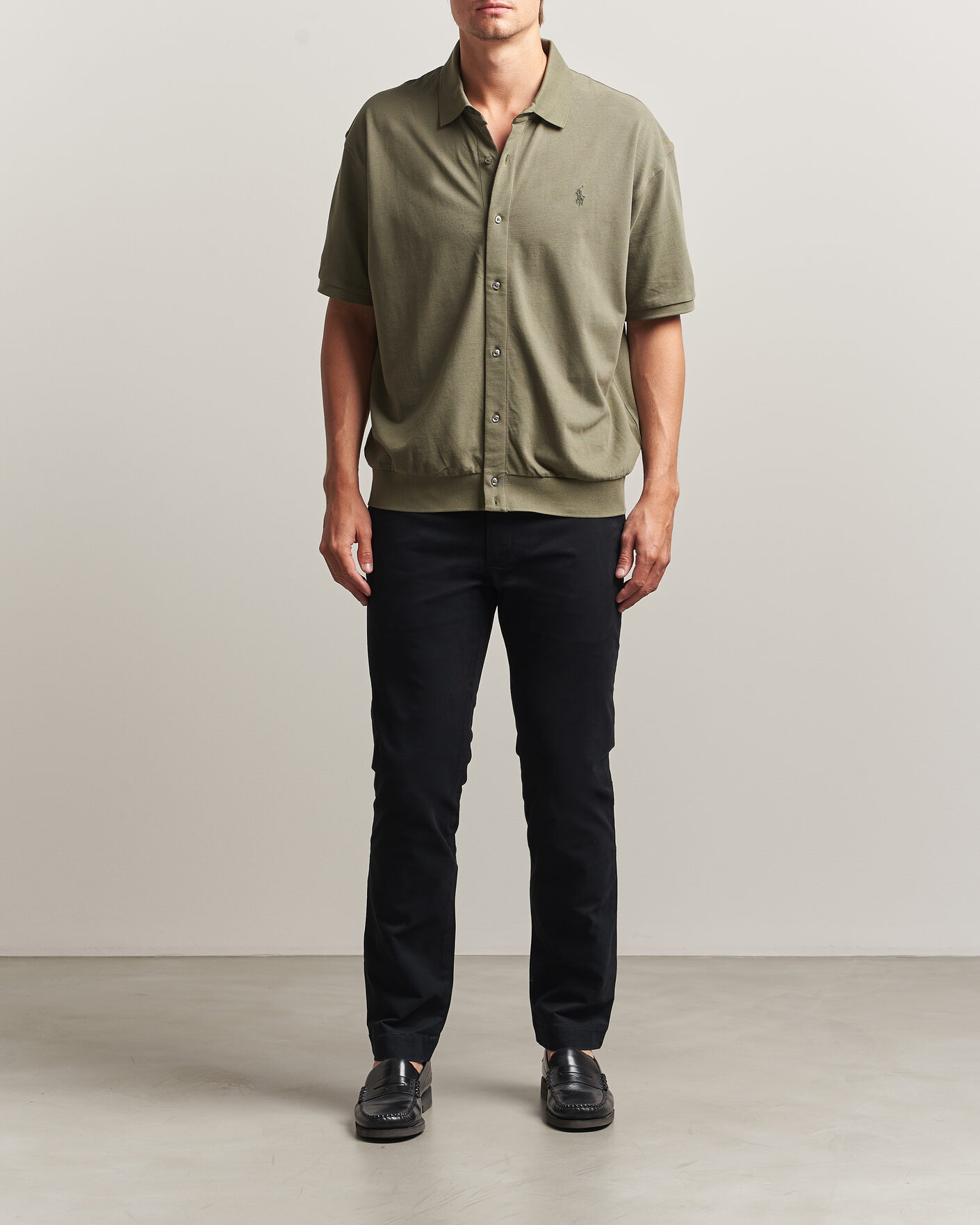 Men | Trousers | Polo Ralph Lauren | Greenwich Slim Fit Stretch Chinos Black