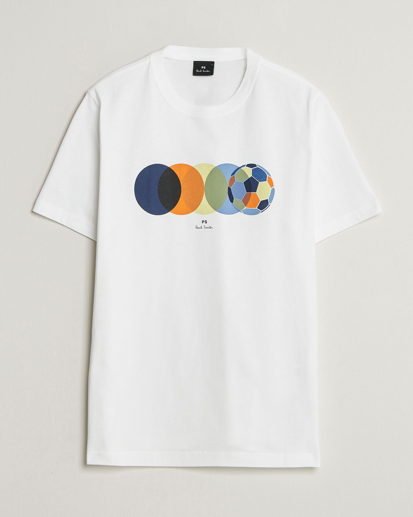 Men | T-Shirts | PS Paul Smith | Footbal Crew Neck T-Shirt White