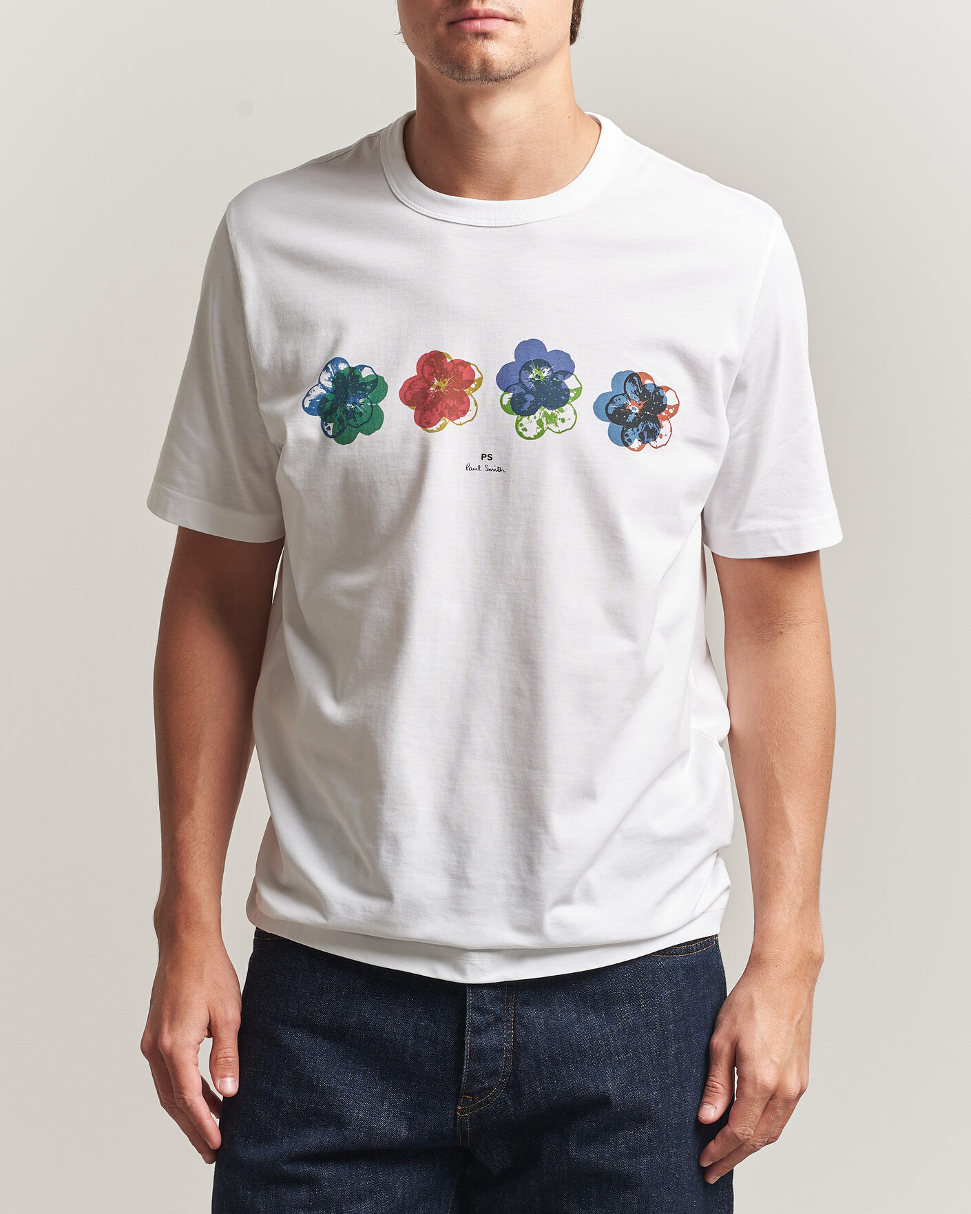 Maison Kitsuné Dressed Fox Print Tee White at CareOfCarl.com