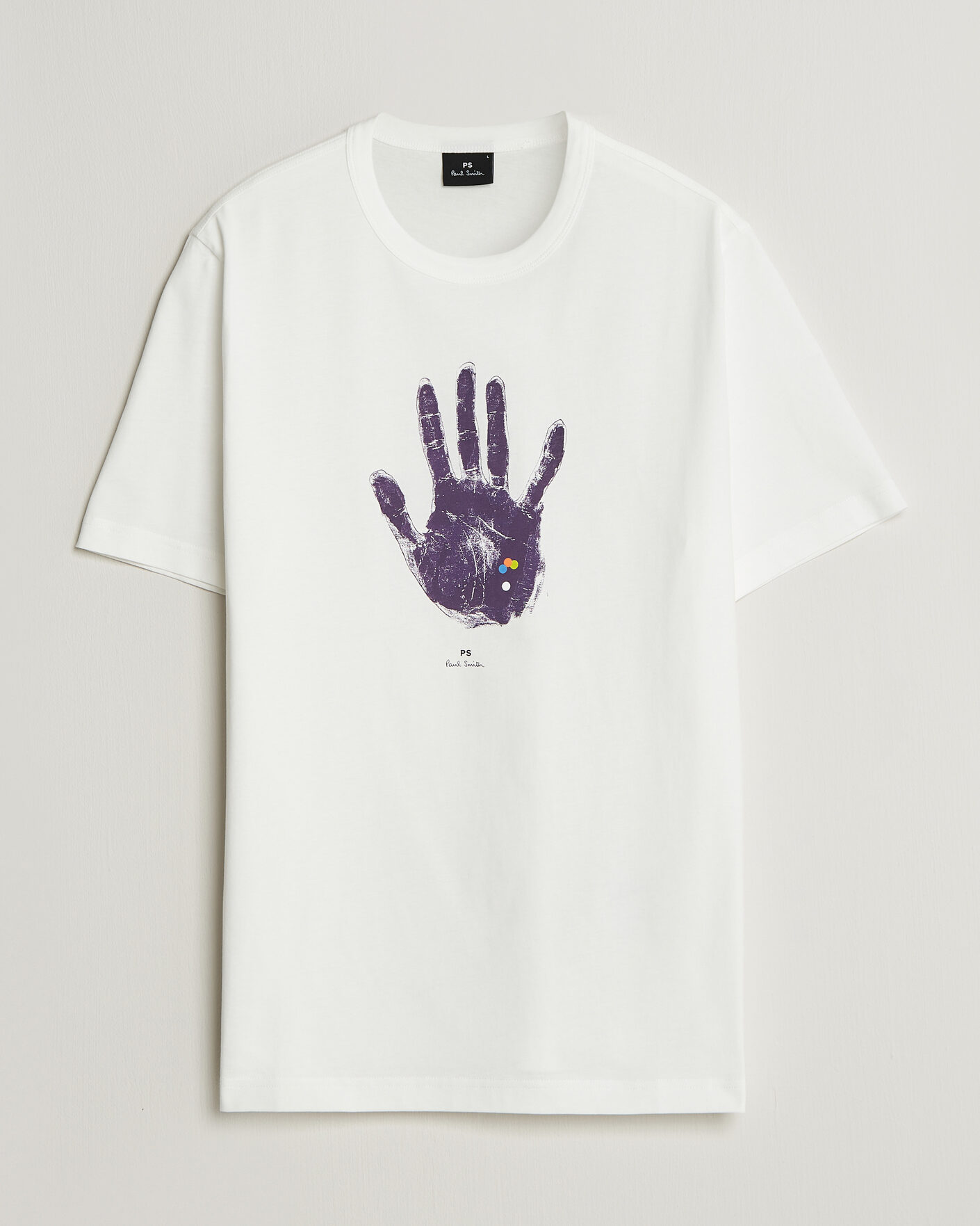 Men | T-Shirts | PS Paul Smith | Hand Crew Neck T-Shirt White