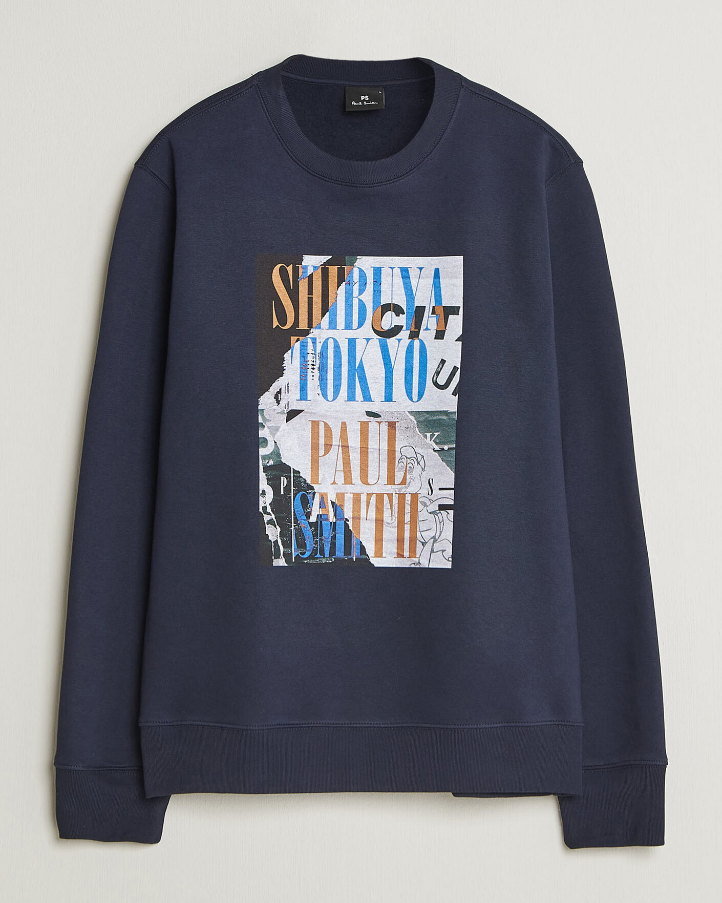 Men | Sweaters & Knitwear | PS Paul Smith | Shibuya Tokya Crew Neck Sweatshirt Navy
