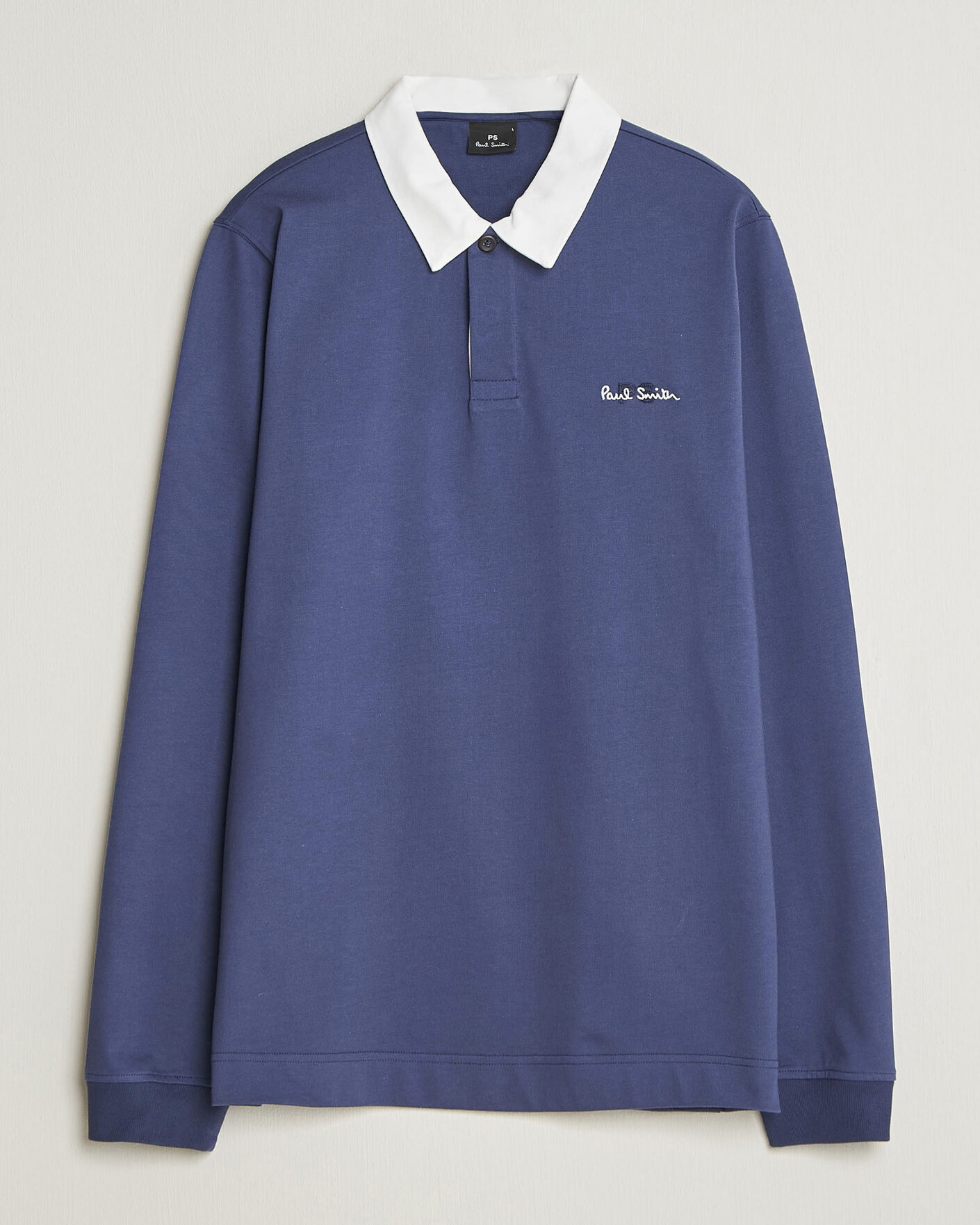 Men | Sweaters & Knitwear | PS Paul Smith | Organic Cotton Rugger Blue